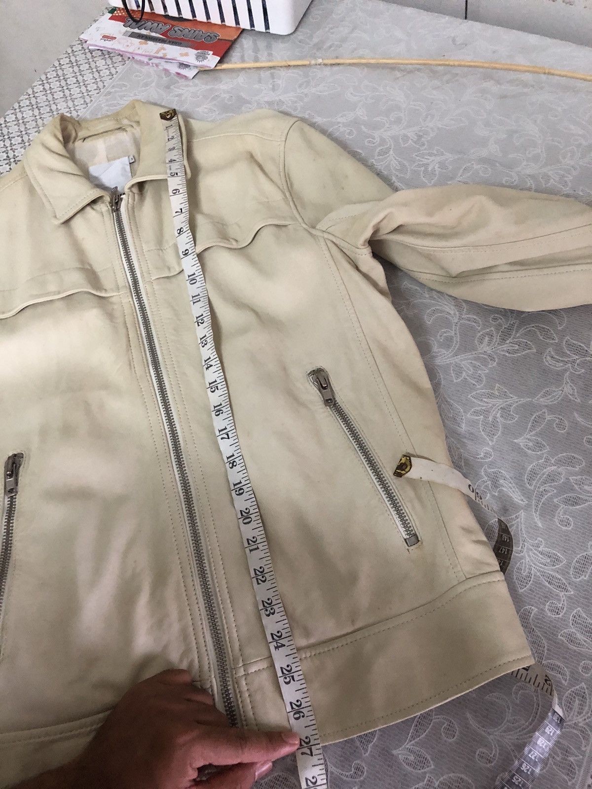 J.Lindeberg Vintage J. Lindebert Distressed Lamb Skin Leather Jacket Size US M / EU 48-50 / 2 - 23 Thumbnail