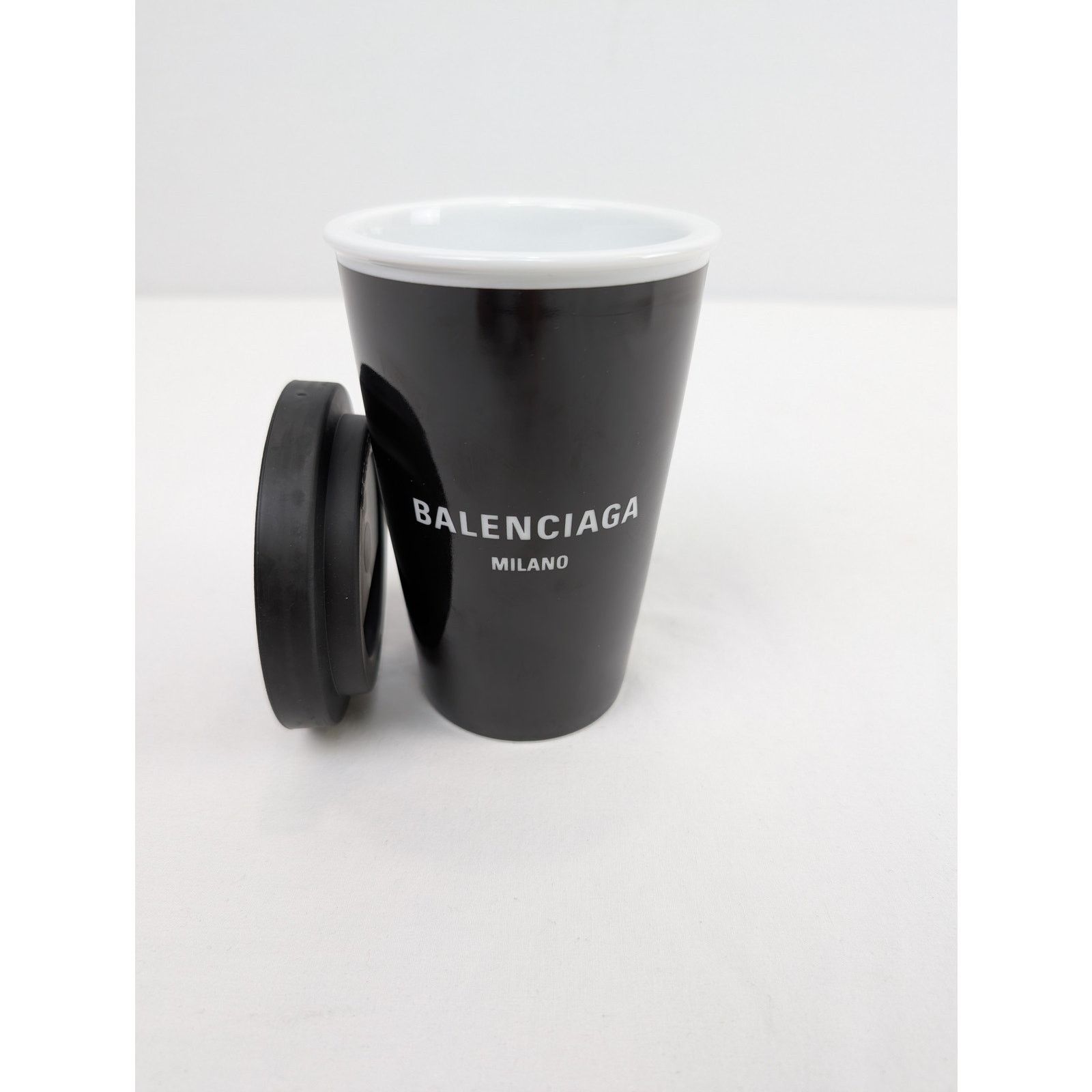 Balenciaga o1rshd1 Size: OS / Milano Porcelain Coffee Cup in Black Size ONE SIZE - 8 Thumbnail