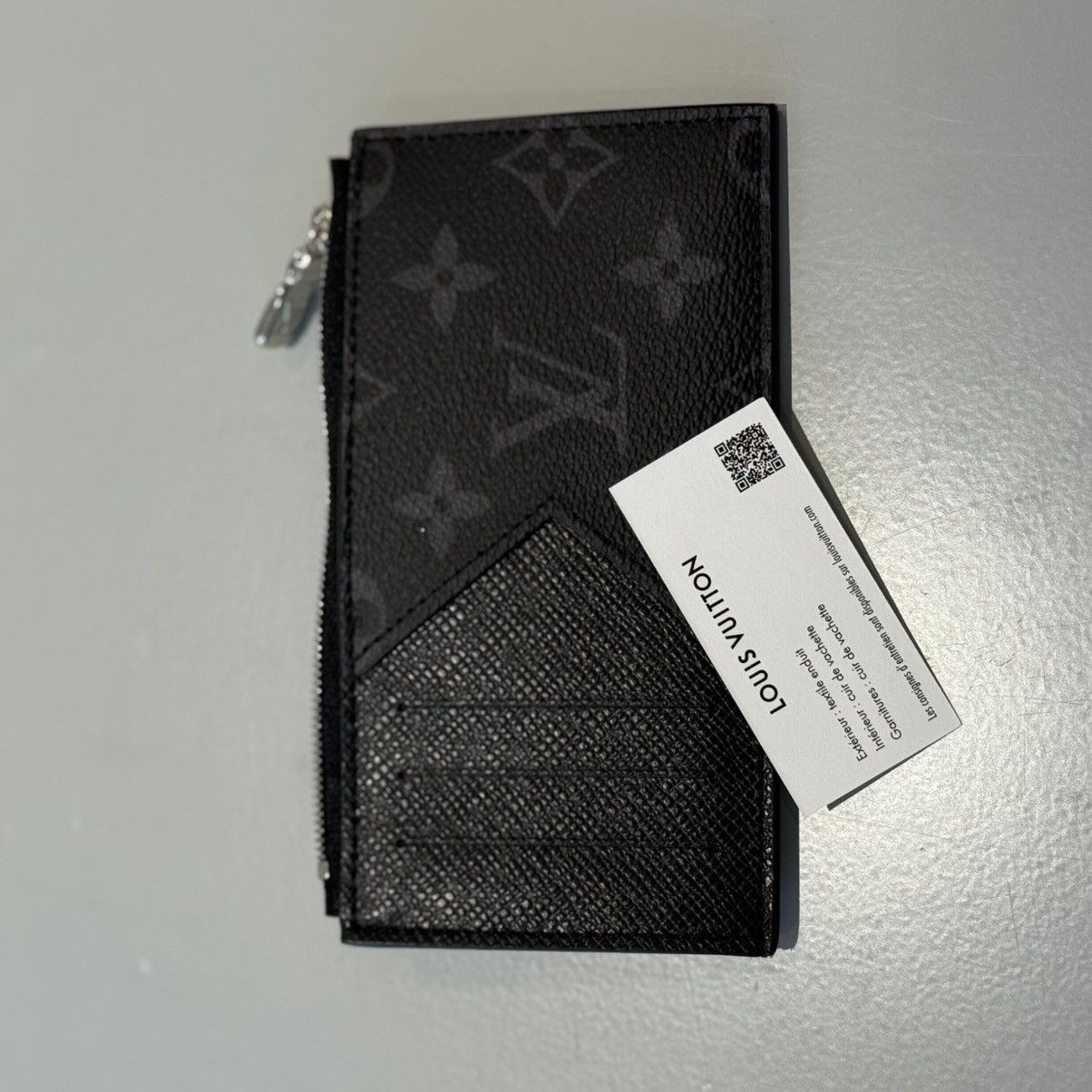 Louis Vuitton Louis Vuitton Coin Card Holder Black/Gray Size ONE SIZE - 4 Thumbnail