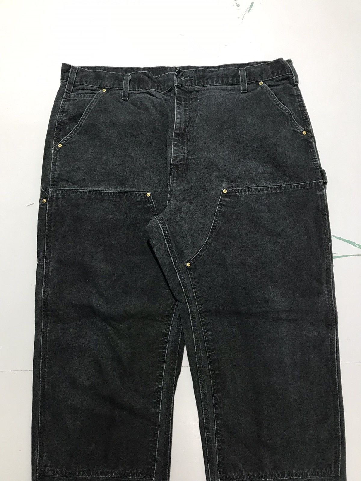 Carhartt Vintage Carhartt B01 BLK double knee workwear denim Size US 42 / EU 58 - 4 Thumbnail