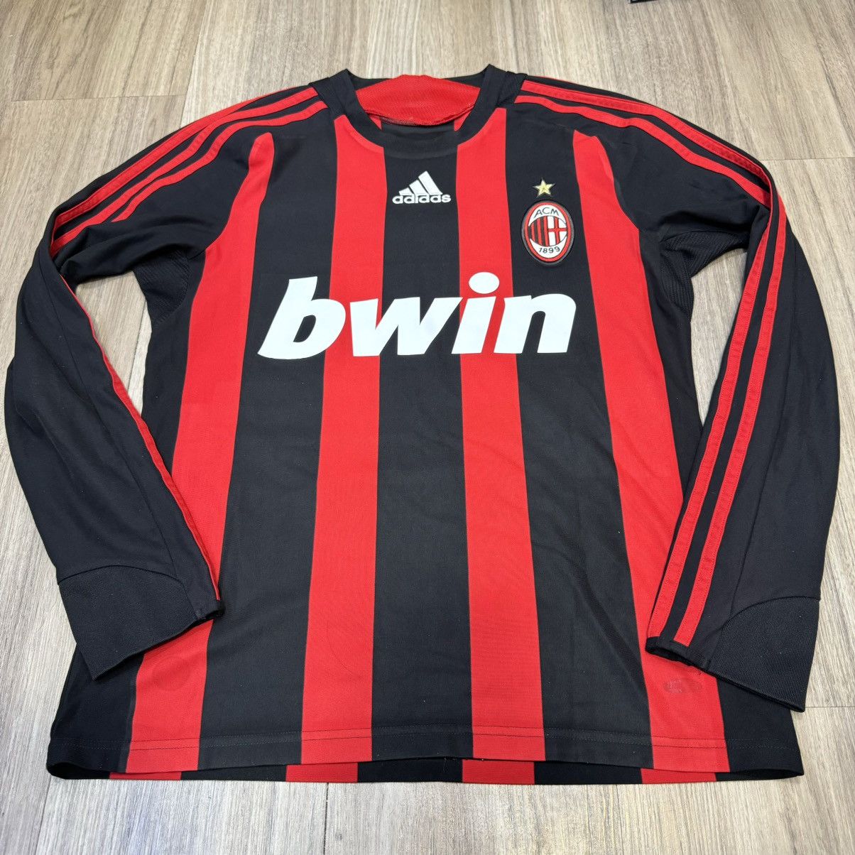 AC Milan 08/09 longsleeves signed home shirt #22 Kaka