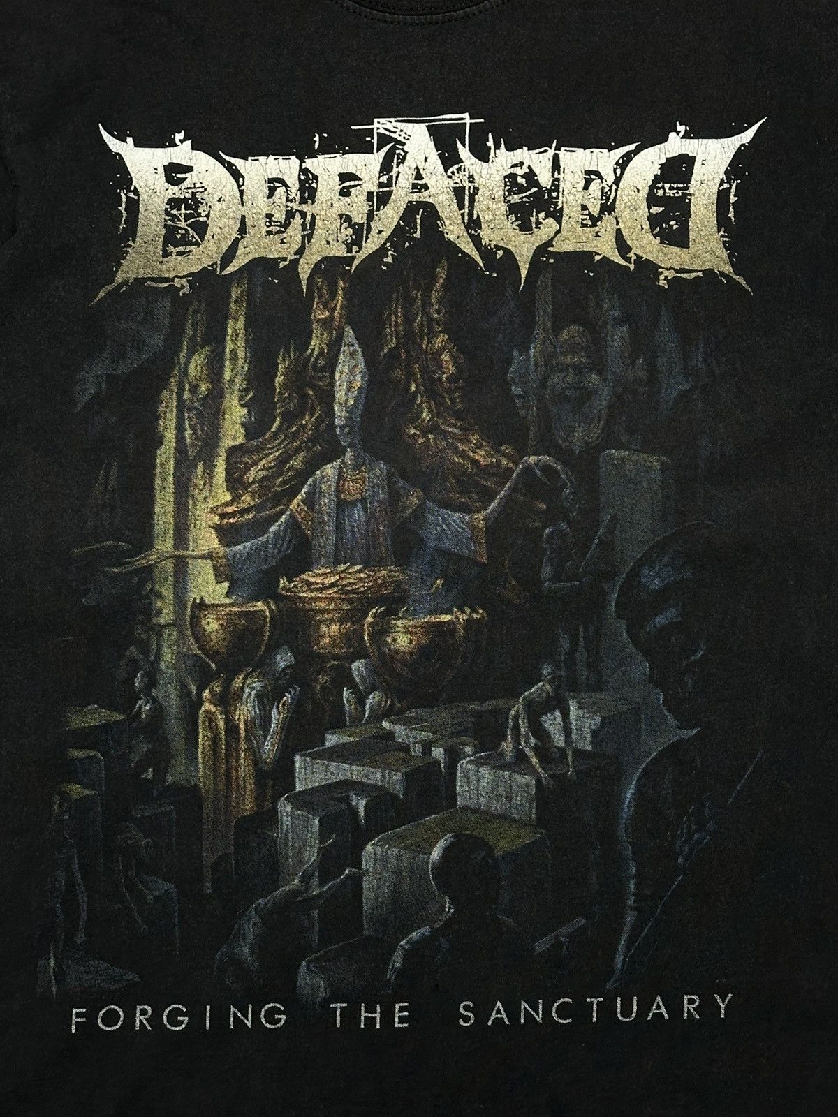 Band Tees Vintage Defaced Forging the Sanctuary Brutal Death Metal Tee Size US M / EU 48-50 / 2 - 5 Thumbnail