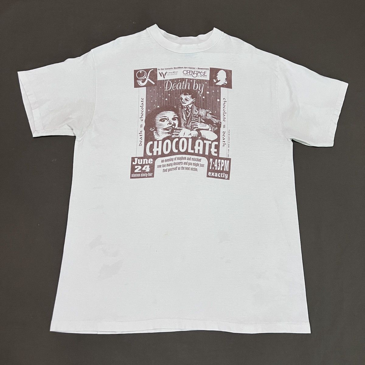 Expert Horror Vintage 90s Death by Chocolate Movie Graphic Tee musical Size US L / EU 52-54 / 3 - 2 Thumbnail
