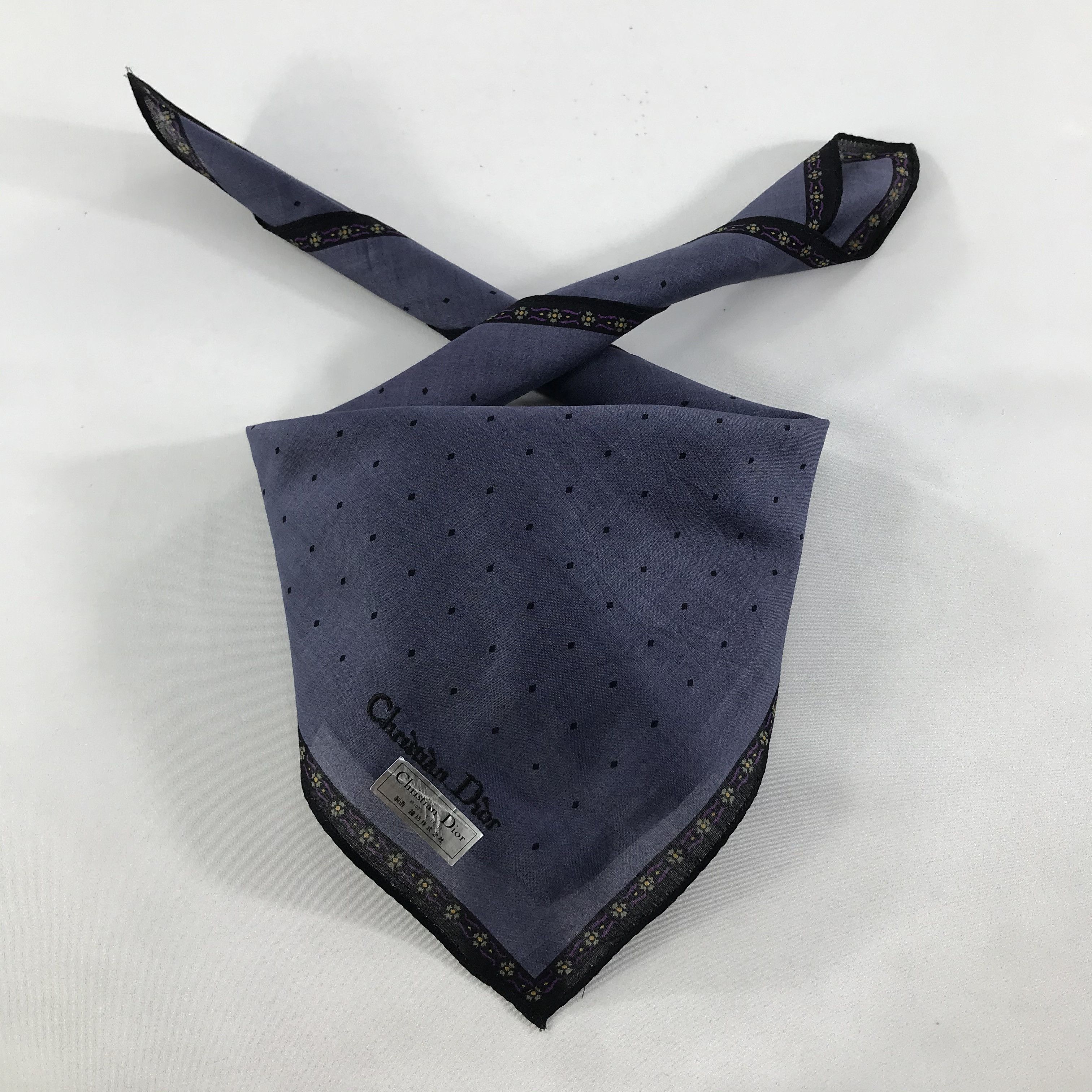 Vintage Christian Dior Bandana / Handkerchief / Neckerchief - S1239 Size ONE SIZE - 3 Thumbnail