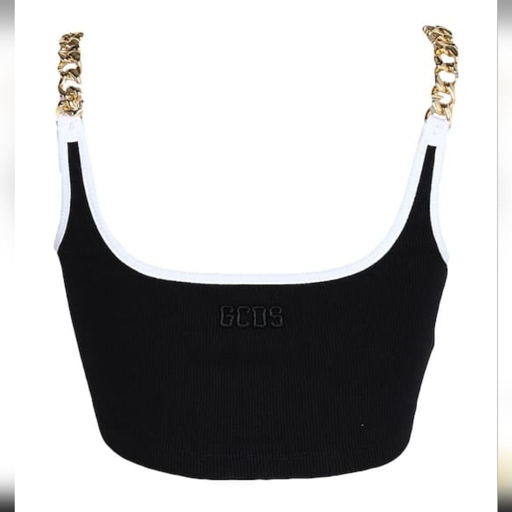 GCDS ***SALE***GCDS Chain Strap Knit Crop Top Size XS / US 0-2 / IT 36-38 - 2 Thumbnail