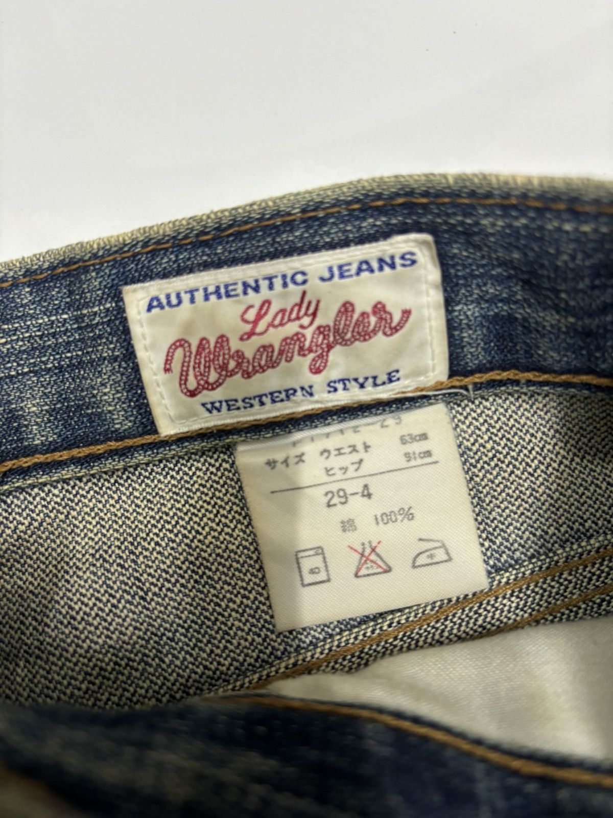 If Six Was Nine Vintage Wrangler Mud Wash Flare Jeans Distressed Denim Size 27" / US 4 / IT 40 - 10 Thumbnail