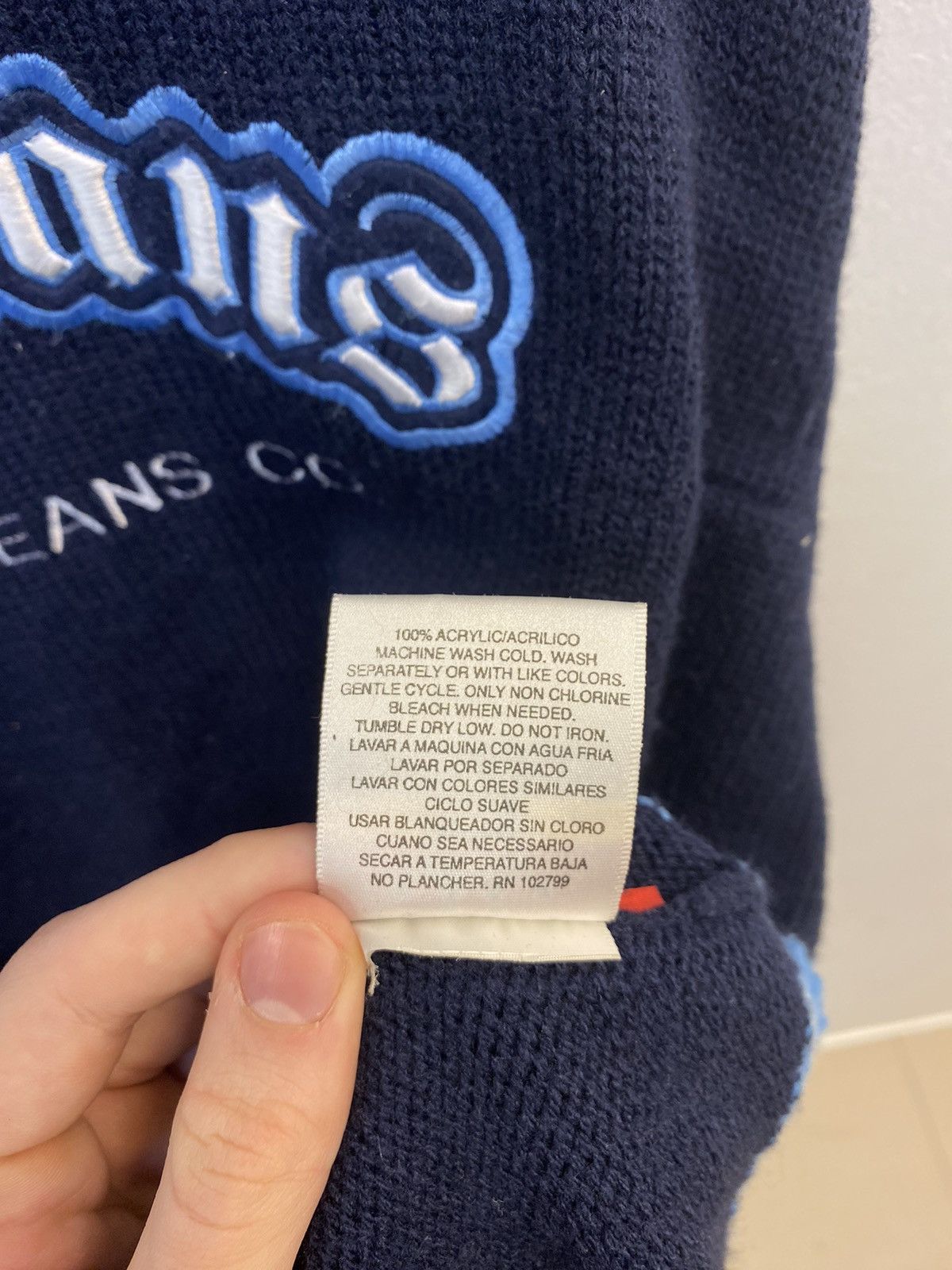 JNCO JNCO Jeans Knit Sweater – Navy / Blue Size US XL / EU 56 / 4 - 7 Thumbnail
