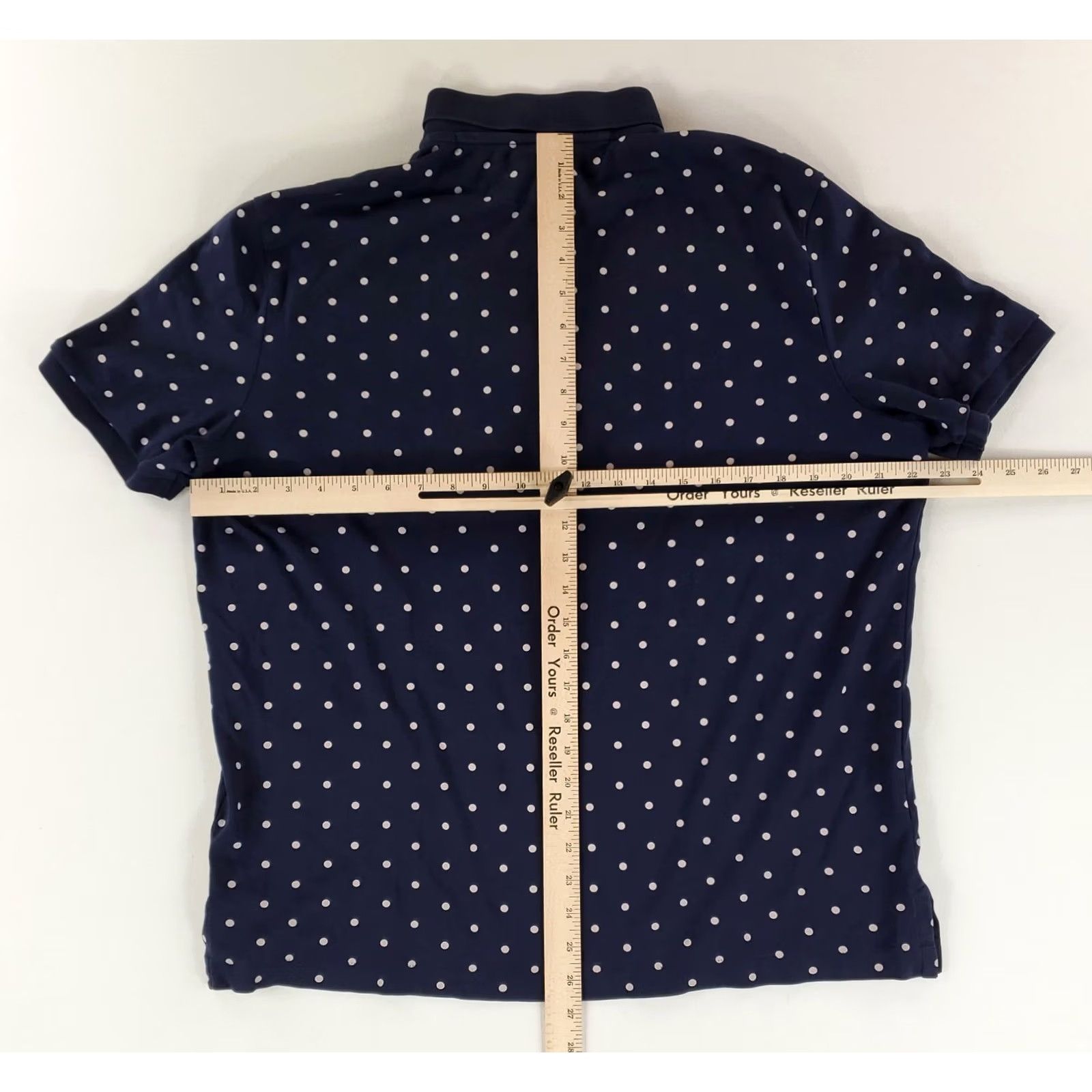Polo Ralph Lauren Polo Ralph Lauren Polo Shirt Polka Dot Navy Blue White Short Sleeve Mens L Size US L / EU 52-54 / 3 - 7 Thumbnail
