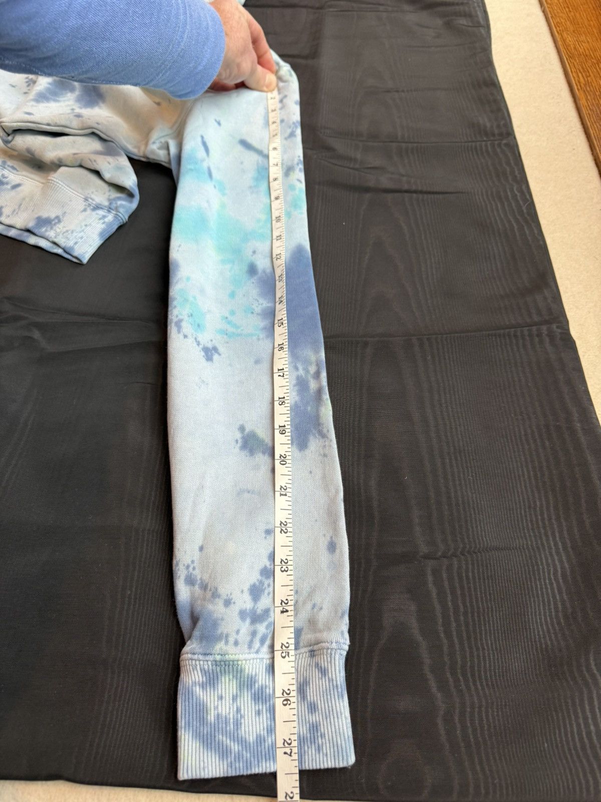 Saint Laurent Paris SS19 Saint Laurent rive gauche logo tie dye blue hoodie S Size US S / EU 44-46 / 1 - 6 Thumbnail
