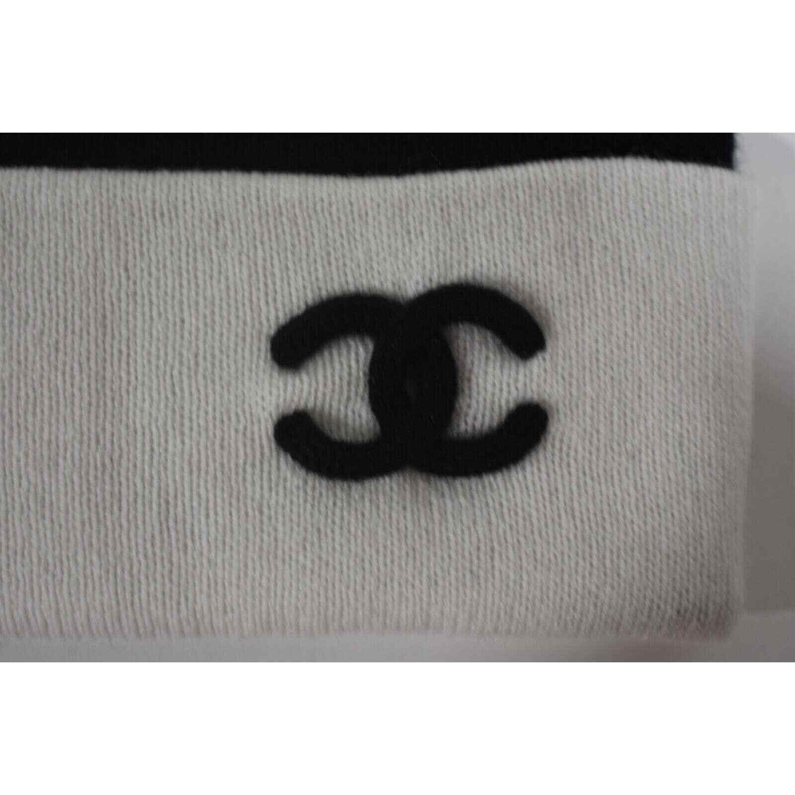 Chanel Chanel 22A Cashmere Foldover Beanie Winter Hat Cap Cloche Size ONE SIZE - 6 Thumbnail