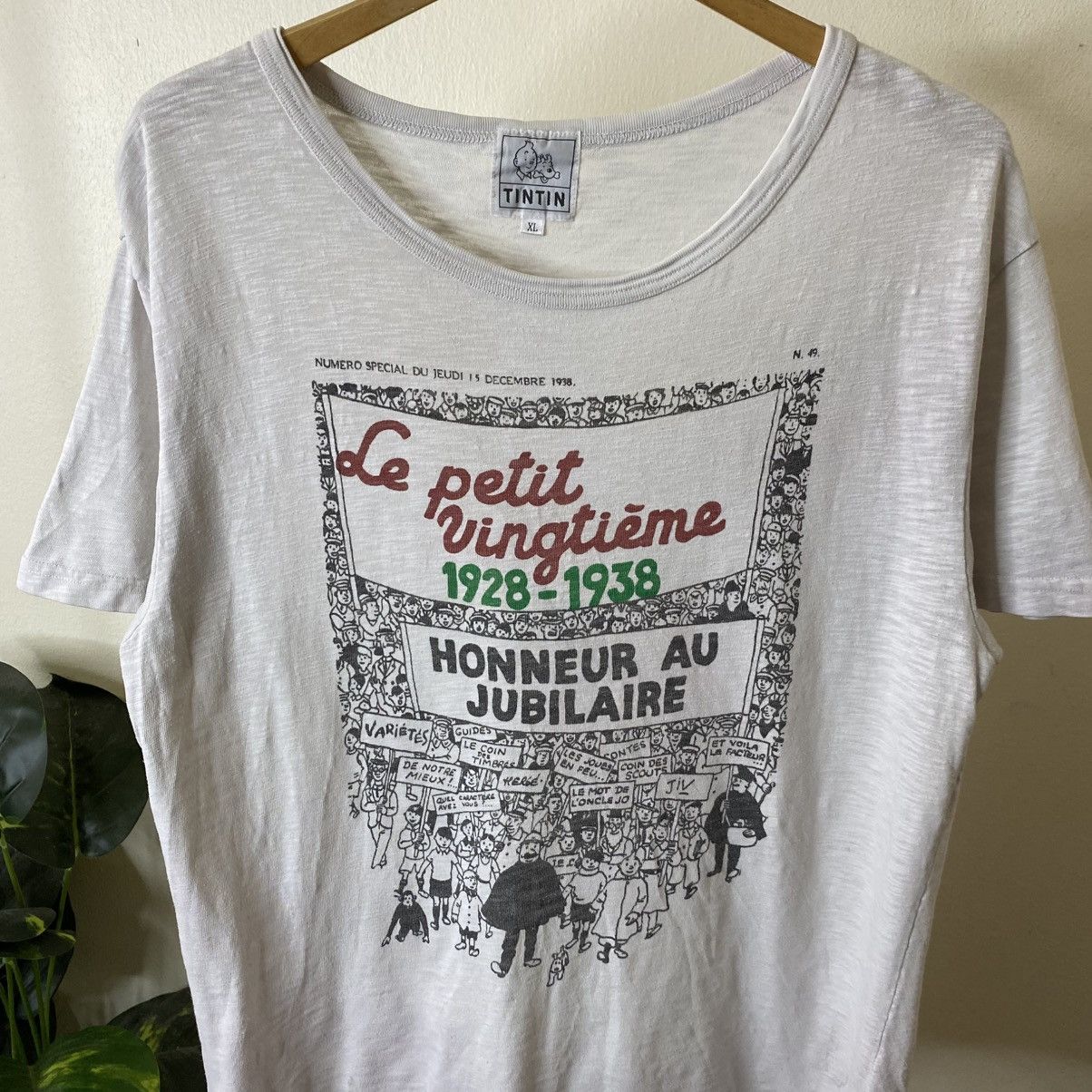 Cartoon Network Vintage Tintin Le Petit Vingtième 1928-1938 Loopwheel Cotton Size US L / EU 52-54 / 3 - 2 Thumbnail
