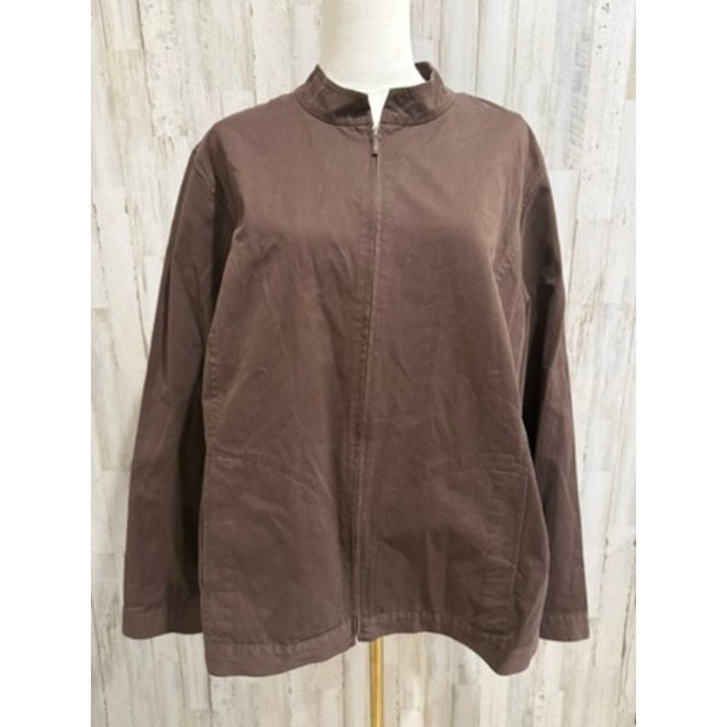 Eileen Fisher Eileen Fisher Jacket Womens Plus 1X Brown Full Zip Size XXL / US 16-18 / IT 52-54 - 1 Thumbnail