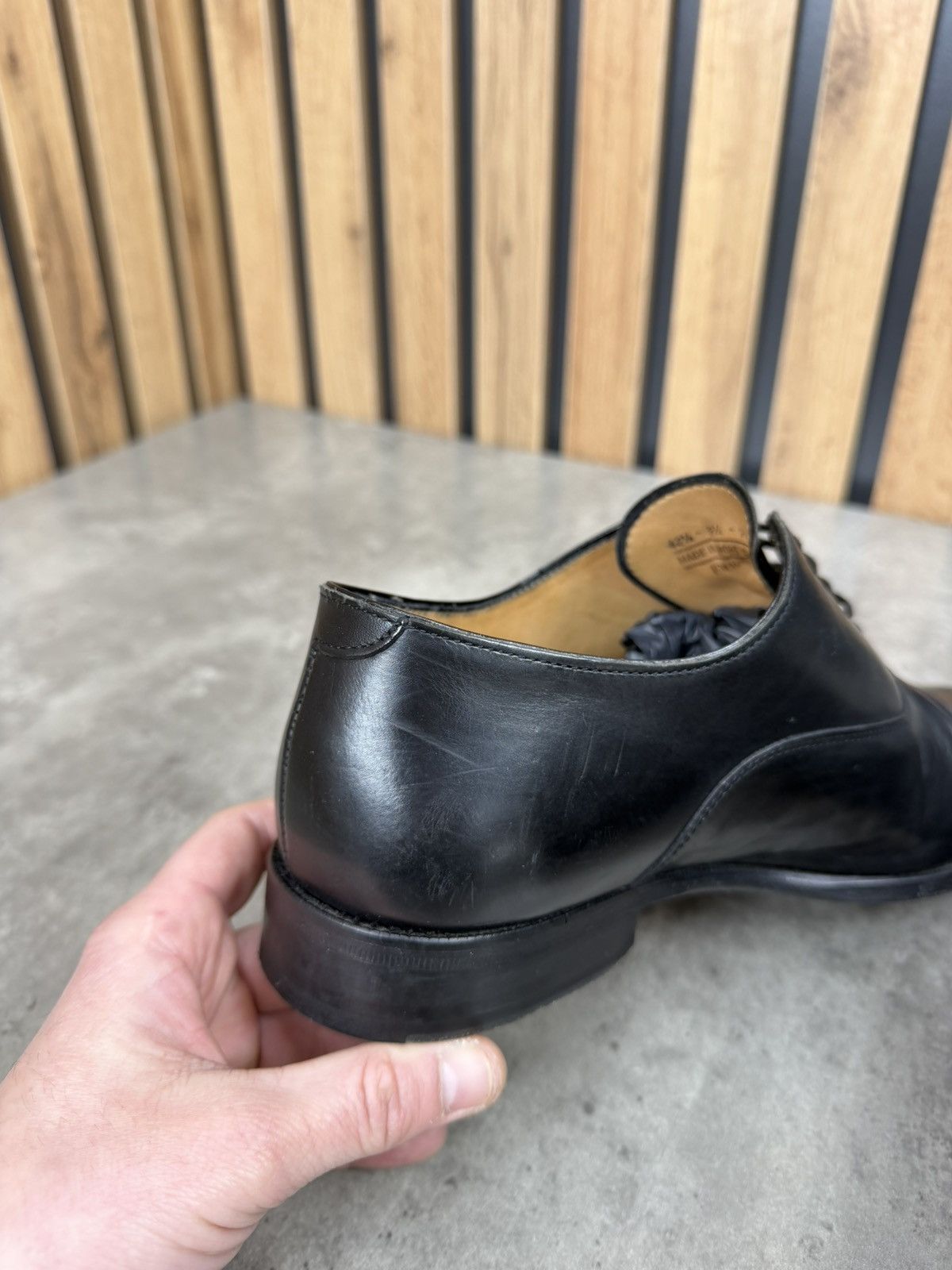 Suitsupply SuitSupply Black Cap Toe Oxford Shoes Leather Size 42 1/2 Size US 9.5 / EU 42-43 - 10 Thumbnail