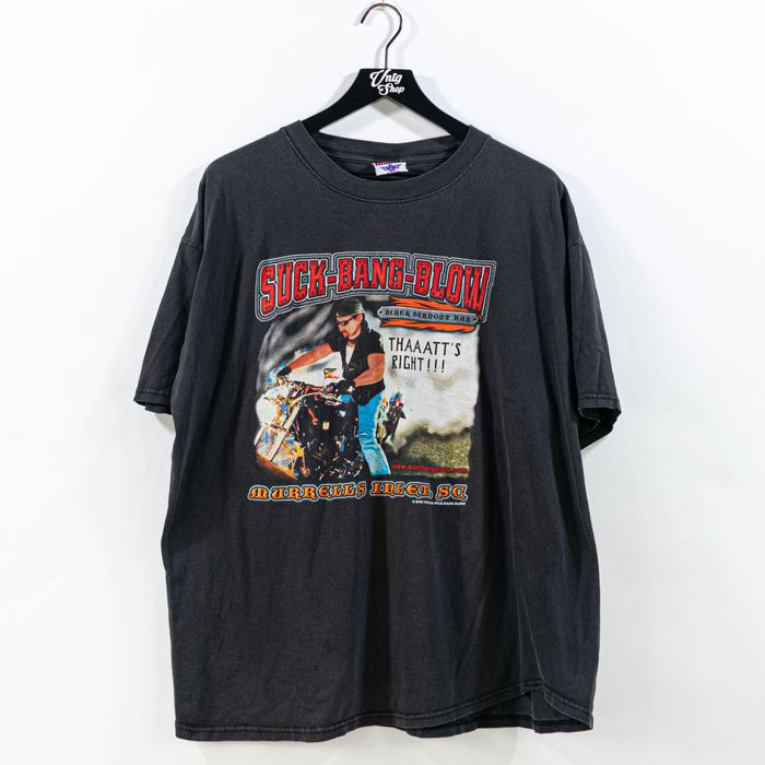 Vintage 2001 Suck Bang Blow Myrtle Beach Biker Motorcycle T-Shirt | Grailed