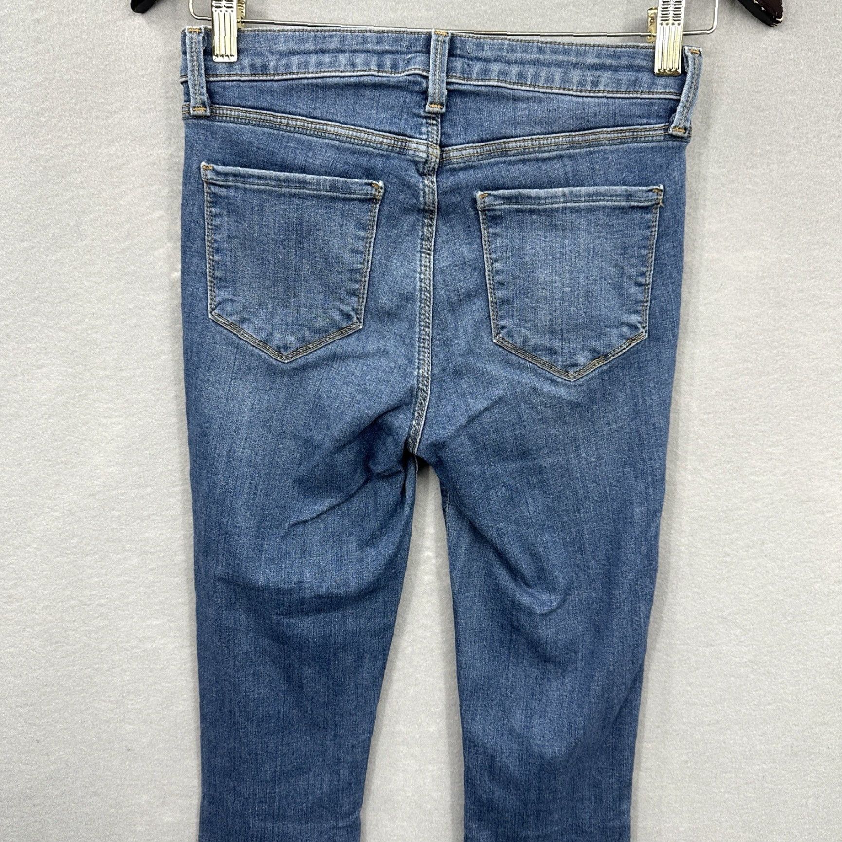 L'AGENCE L'AGENCE Jeans Women 25 High-Rise Straight Denim Lumiere Blue 5-Pocket Stretch Comfortable Regular Fit Adult Size 25 Mens Womens? Size 42" / US 20 - 4 Thumbnail
