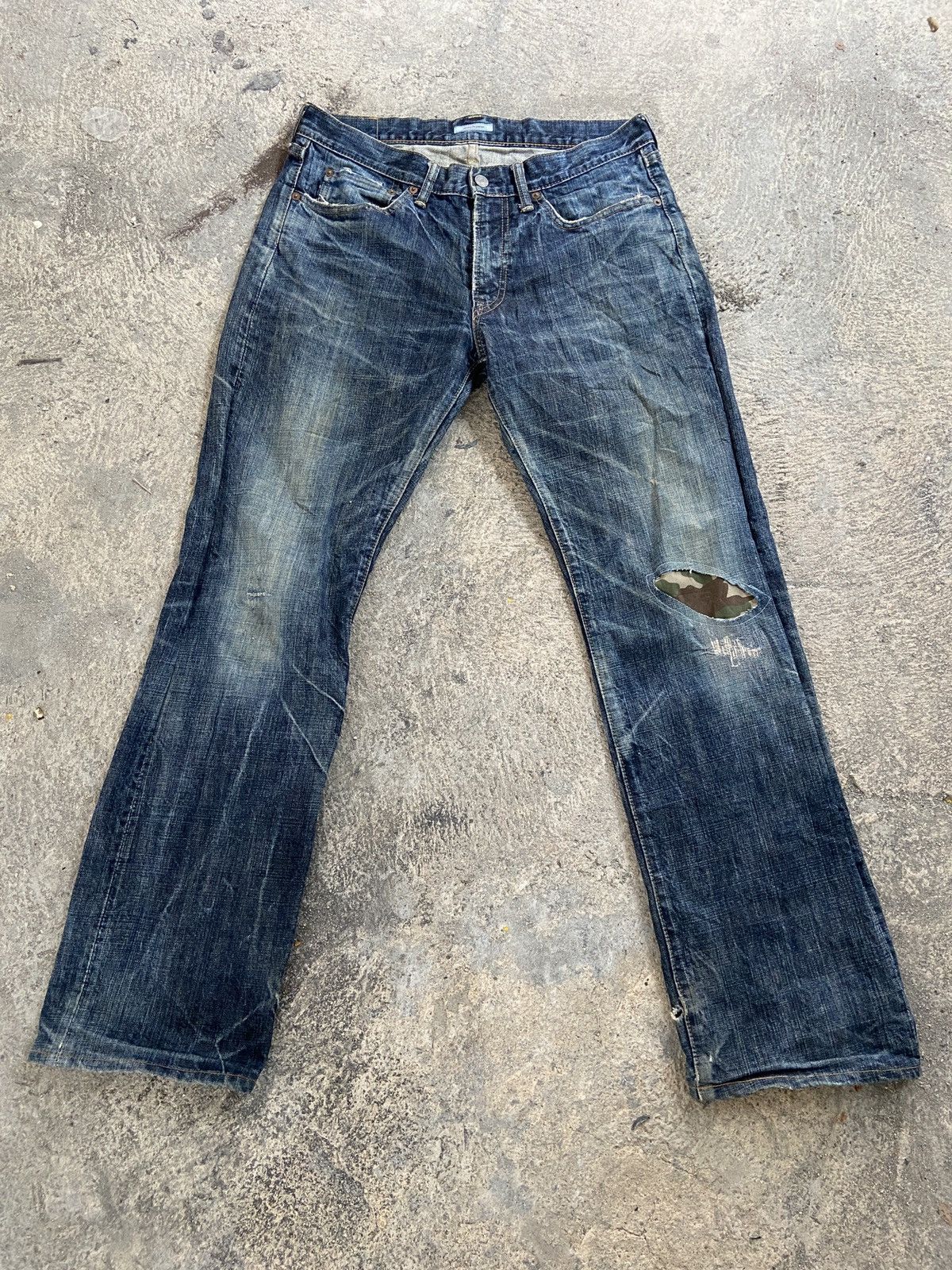 Eternal × If Six Was Nine × Vintage Flare Eternal Patchwork Denim Size US 33 - 16 Thumbnail