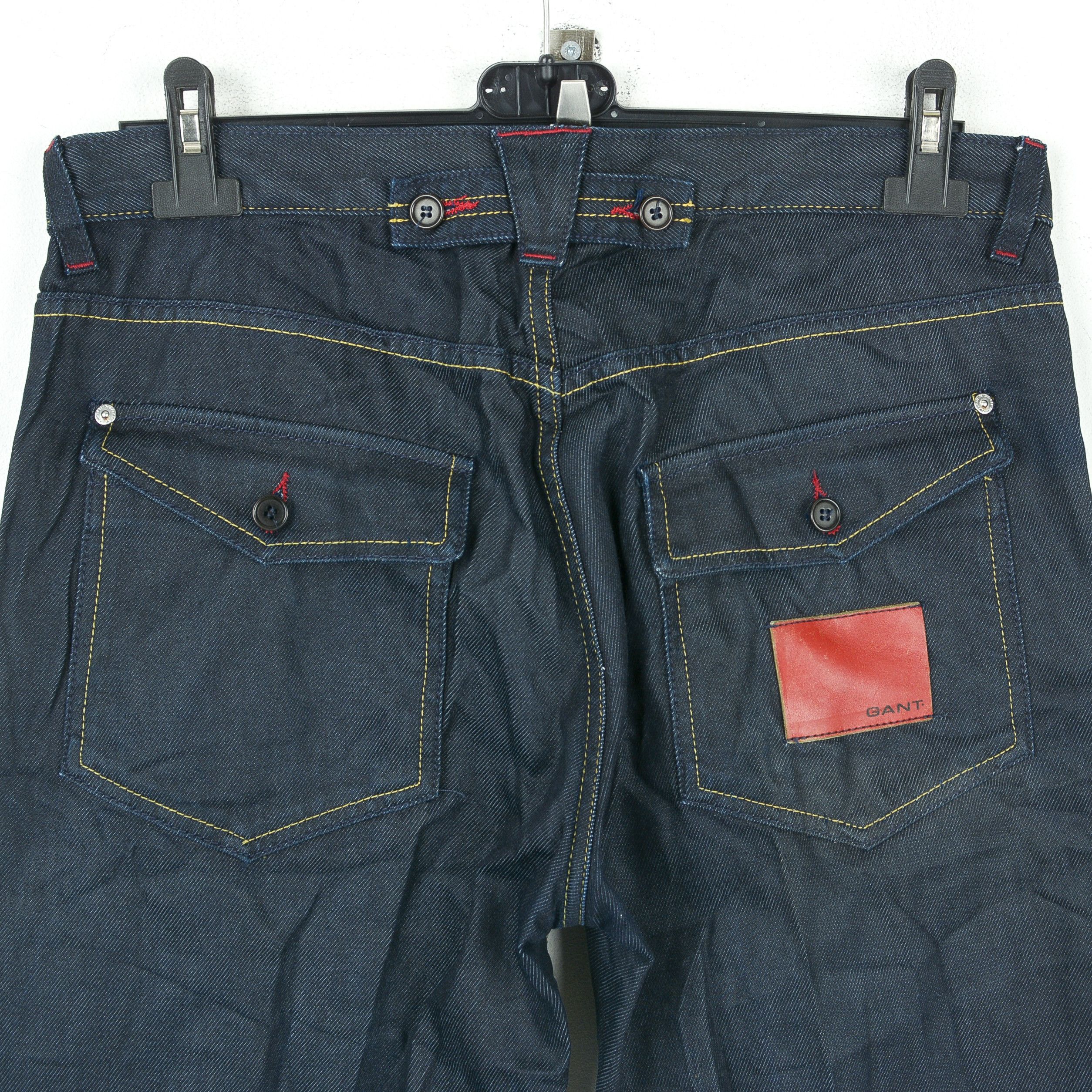Gant Kyle Indigo Dyed W34 L34 Jeans Denim Trousers Pants Unwash Size US 34 / EU 50 - 4 Thumbnail