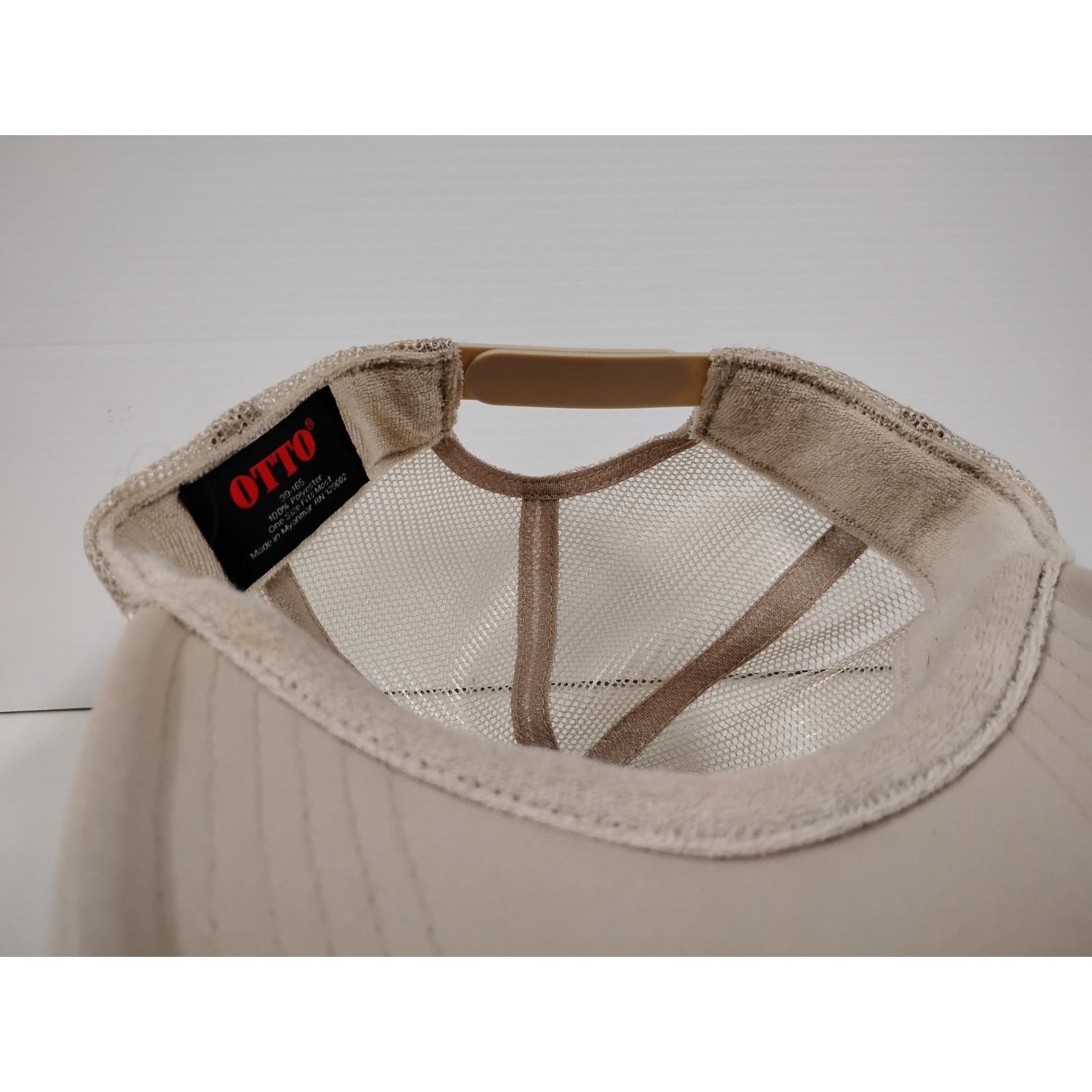 Otto Otto Letter A with Smile Emoji (OSFM) Beige Snapback Cap Size ONE SIZE - 6 Thumbnail