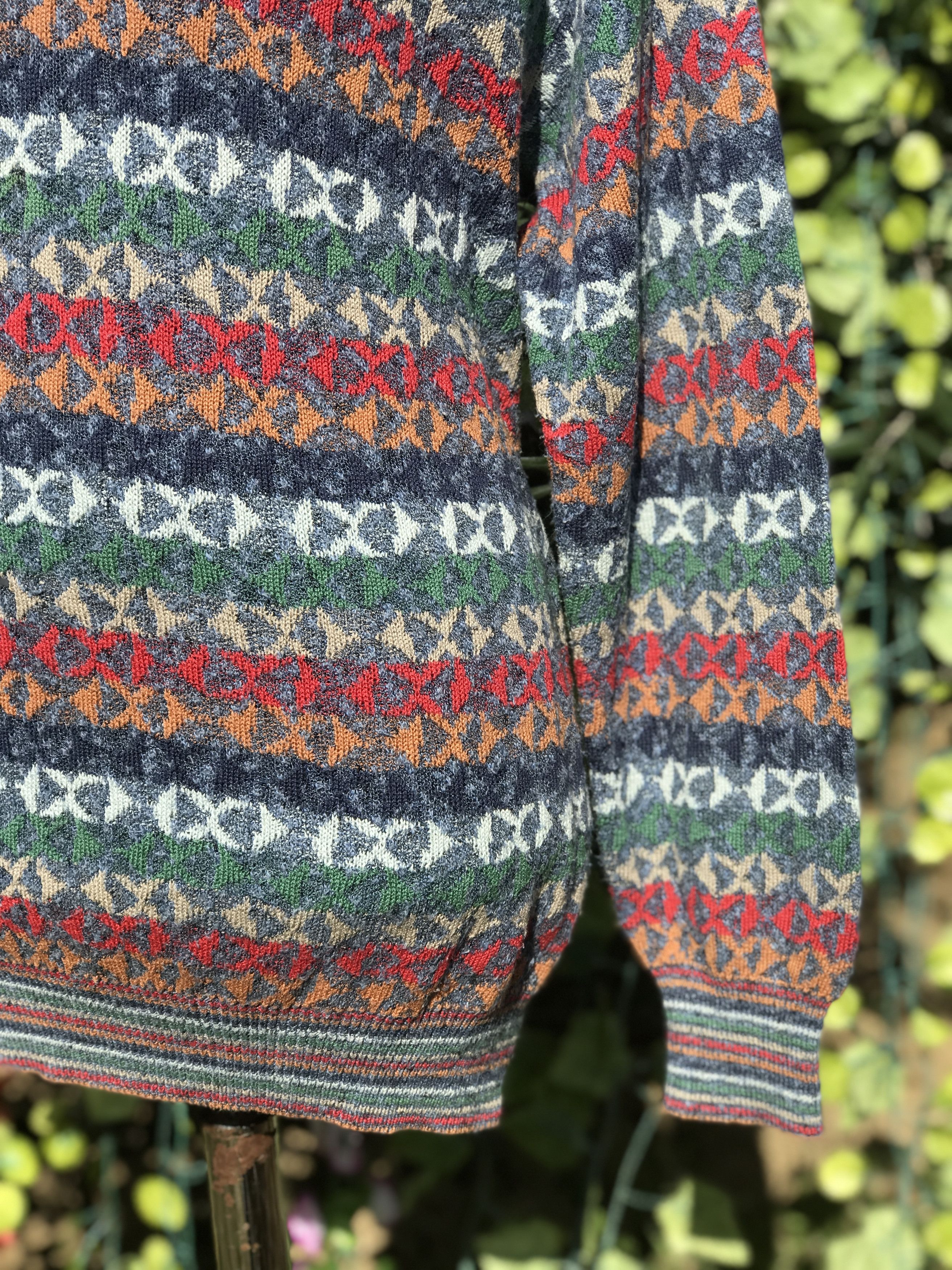 Missoni EXAMPLE By MISSONI Knit Pullover Retro Sweater Size L 52 54 Size US L / EU 52-54 / 3 - 8 Thumbnail