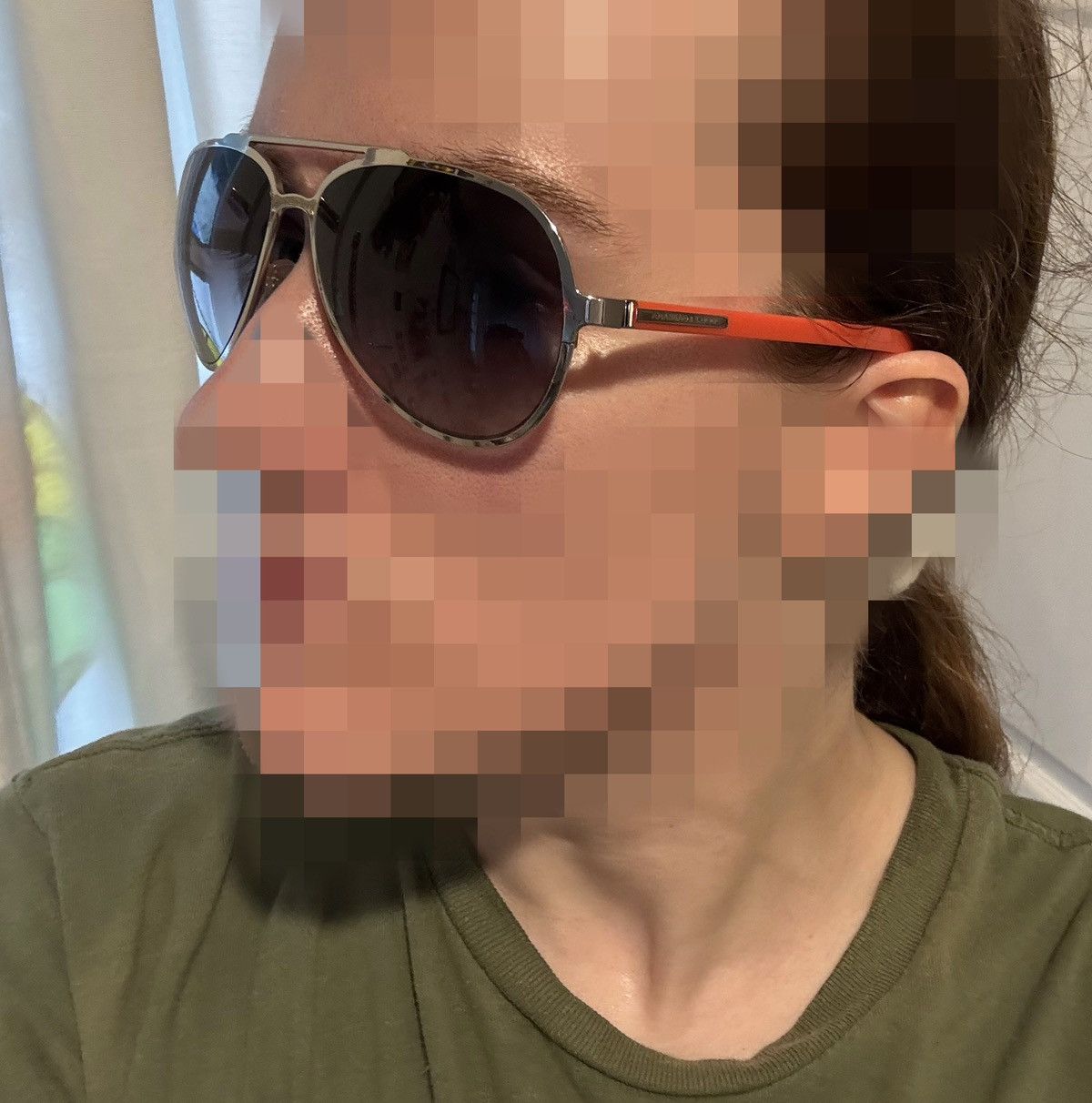 Dolce & Gabbana Dolce & Gabbana Aviator Sunglasses Ombré Lenses Orange Size ONE SIZE - 14 Thumbnail