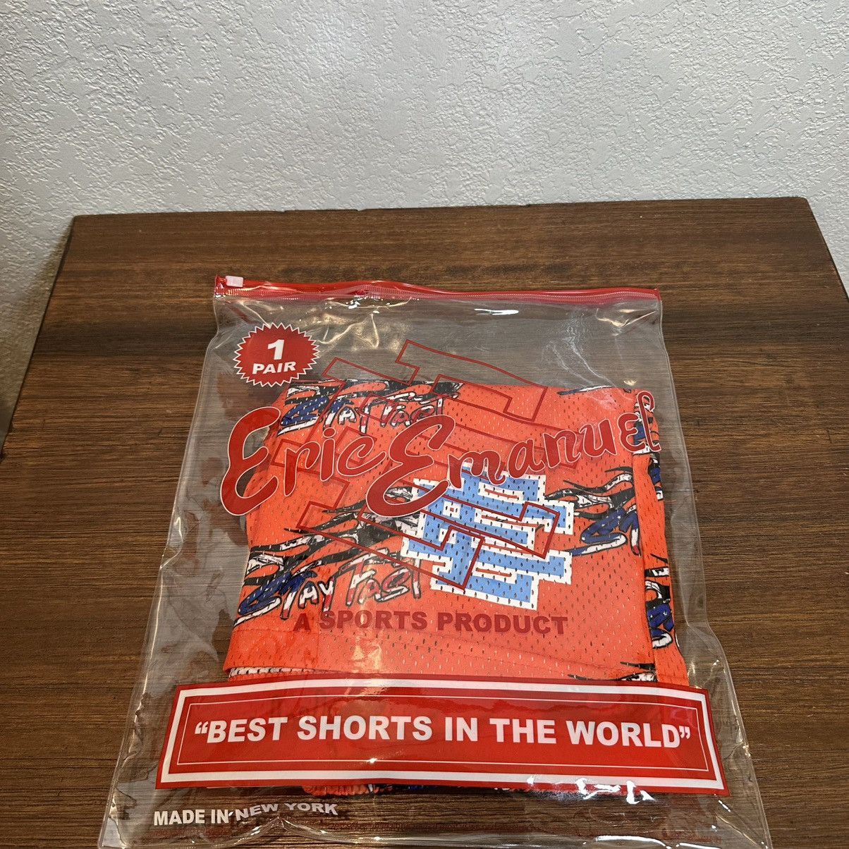 Eric Emanuel Eric Emanuel X Matty Boy short orange blue size L Size US 31 - 8 Thumbnail