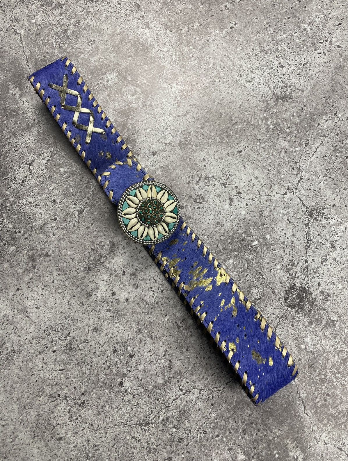 Japanese Brand × Vintage Vintage Y2k Avant Garde Crazy Belt Chamomile skeleton rare Size ONE SIZE - 2 Thumbnail