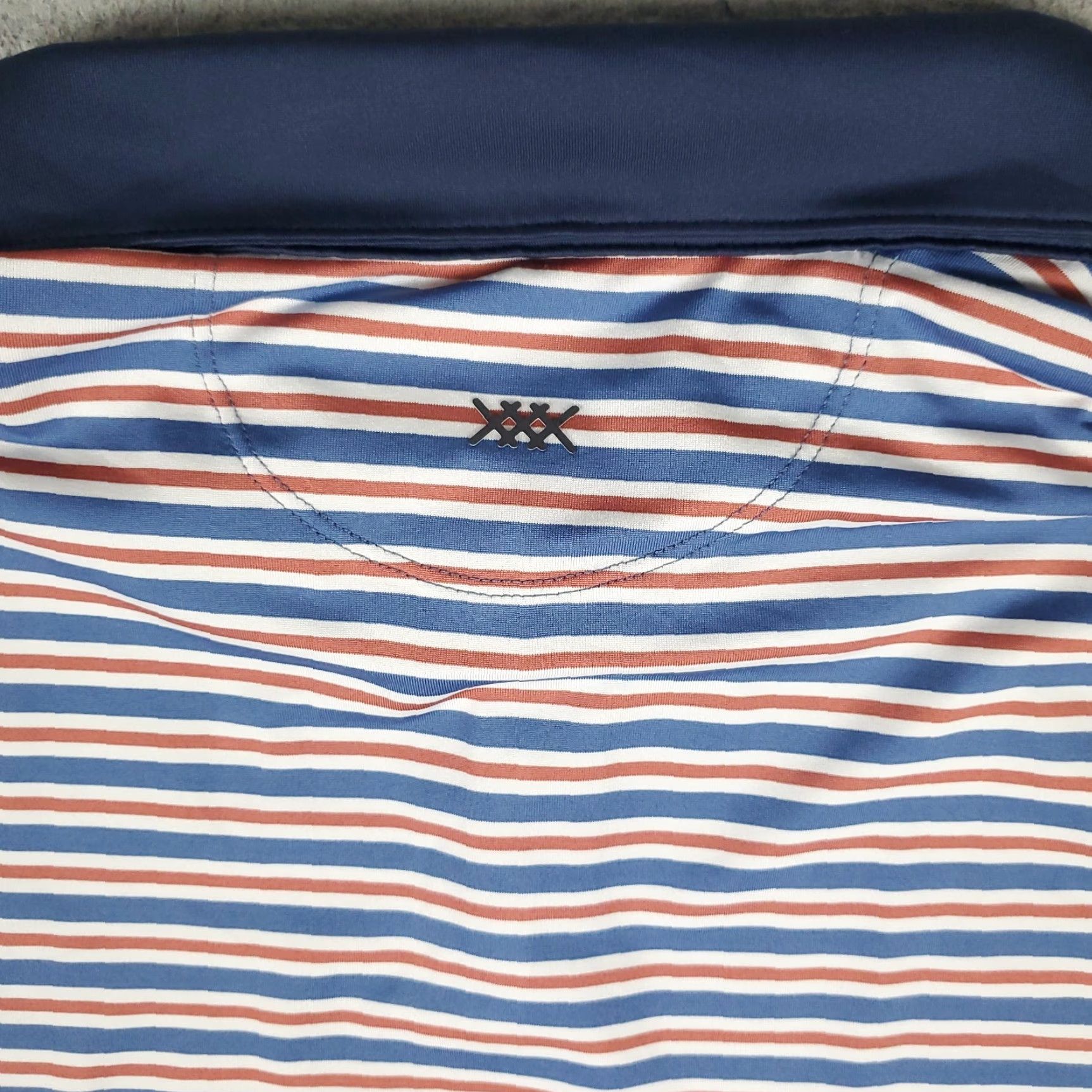 Rhone Rhone Polo Shirt Mens L Blue Red Striped Short Sleeve Polo Shirt Mens L Blue Red Striped Golf Casual Modern Preppy Sports Shirt Mens Size US L / EU 52-54 / 3 - 3 Thumbnail
