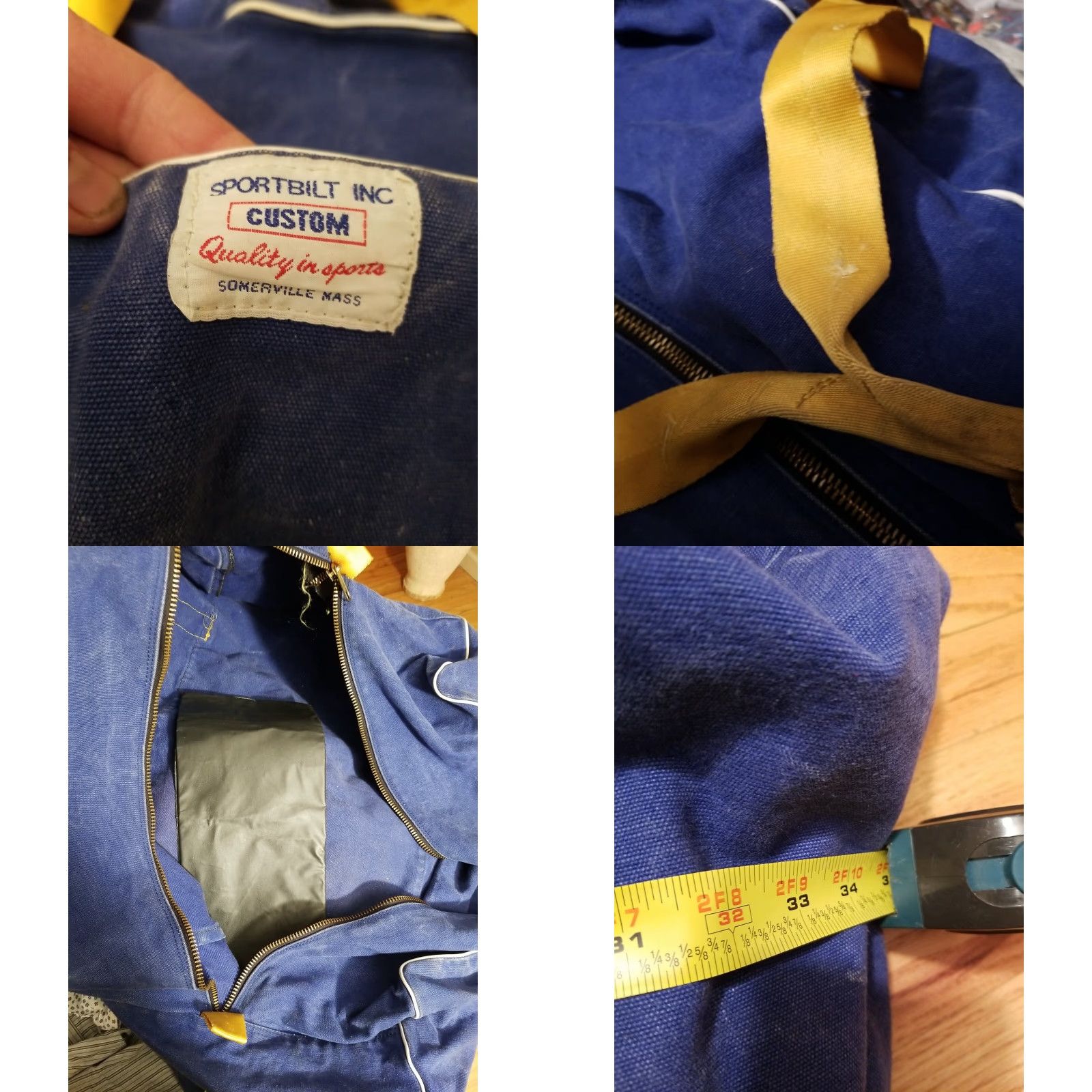 Vintage VINTAGE BENTLEY COLLEGE LARGE ATHLETIC DUFFLE BAG Size ONE SIZE - 8 Thumbnail