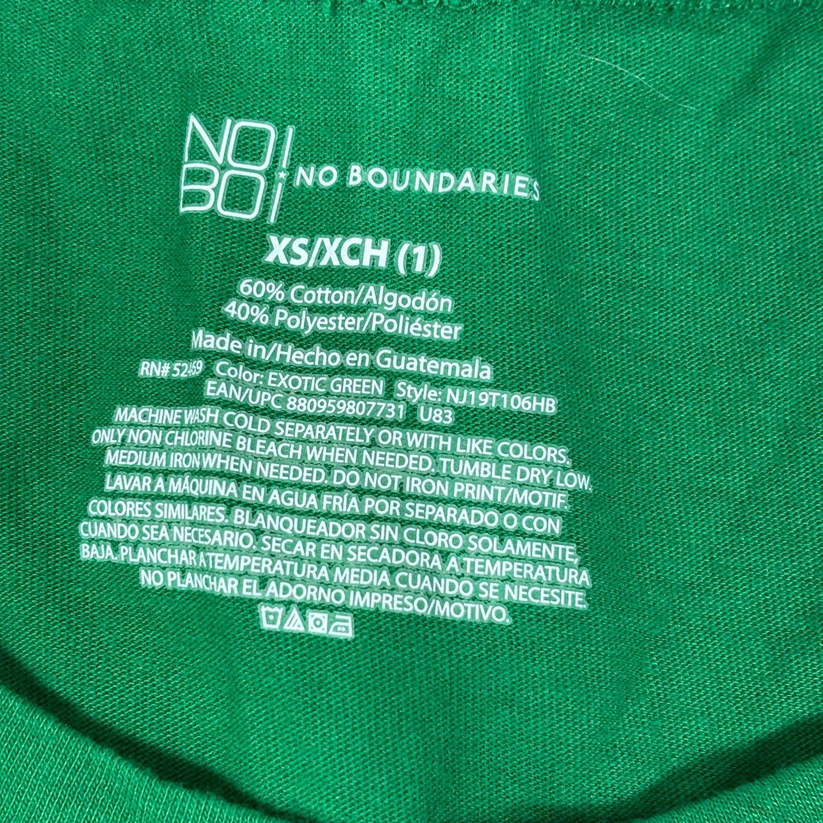 NBDN Nobrandedon No Boundaries Women's Green T-Shirt XS Size XS / US 0-2 / IT 36-38 - 3 Thumbnail
