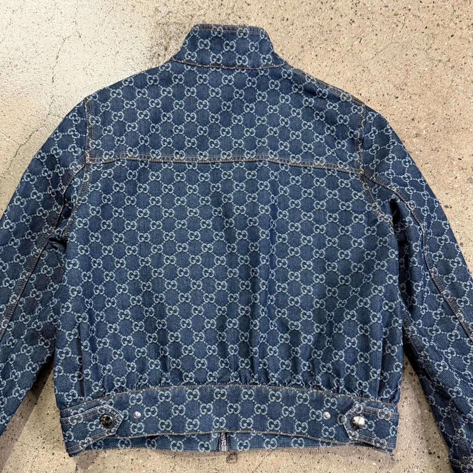 Gucci Gucci Denim Monogram Jacket Size US S / EU 44-46 / 1 - 4 Thumbnail