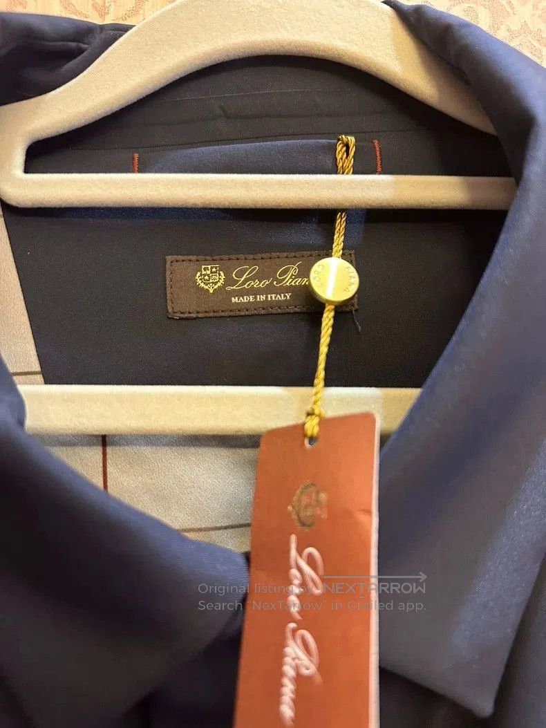 Loro Piana Loro Piana Navy Stand-Collar Zip Jacket. Size US XXL / EU 58 / 5 - 4 Thumbnail