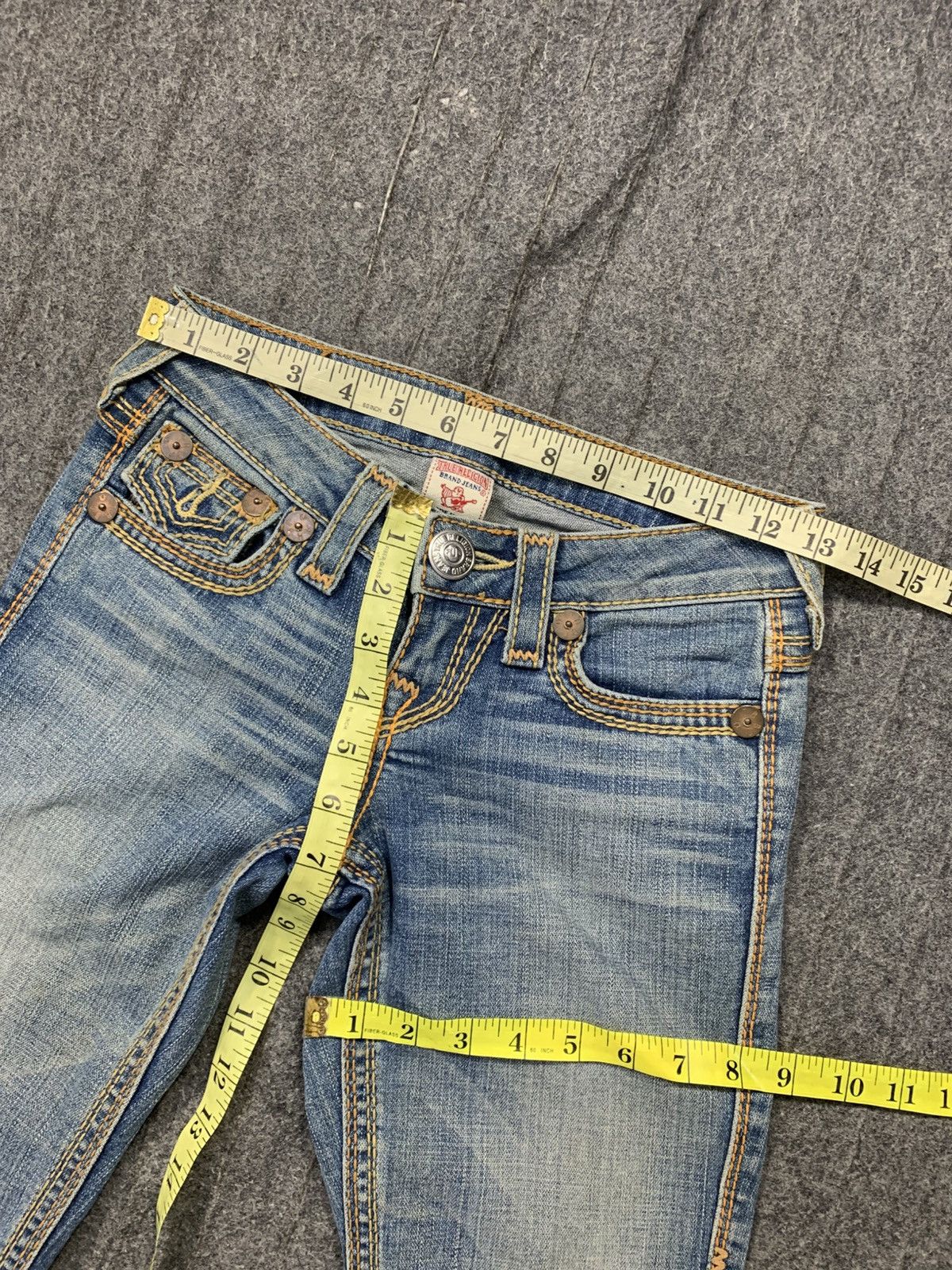 True Religion True Religion Section Becky Qt Zipper Jeans Straight Cut Size 26" / US 2 / IT 38 - 10 Thumbnail