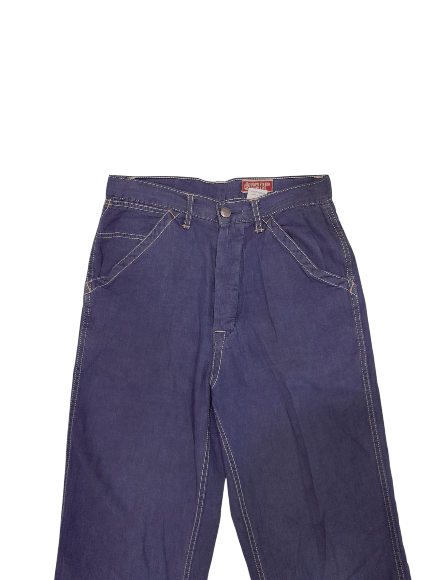 45rpm 45rpm Yasumi Inoue Baker Pant iNdigo Denim (F506) W26 Size US 26 / EU 42 - 5 Thumbnail