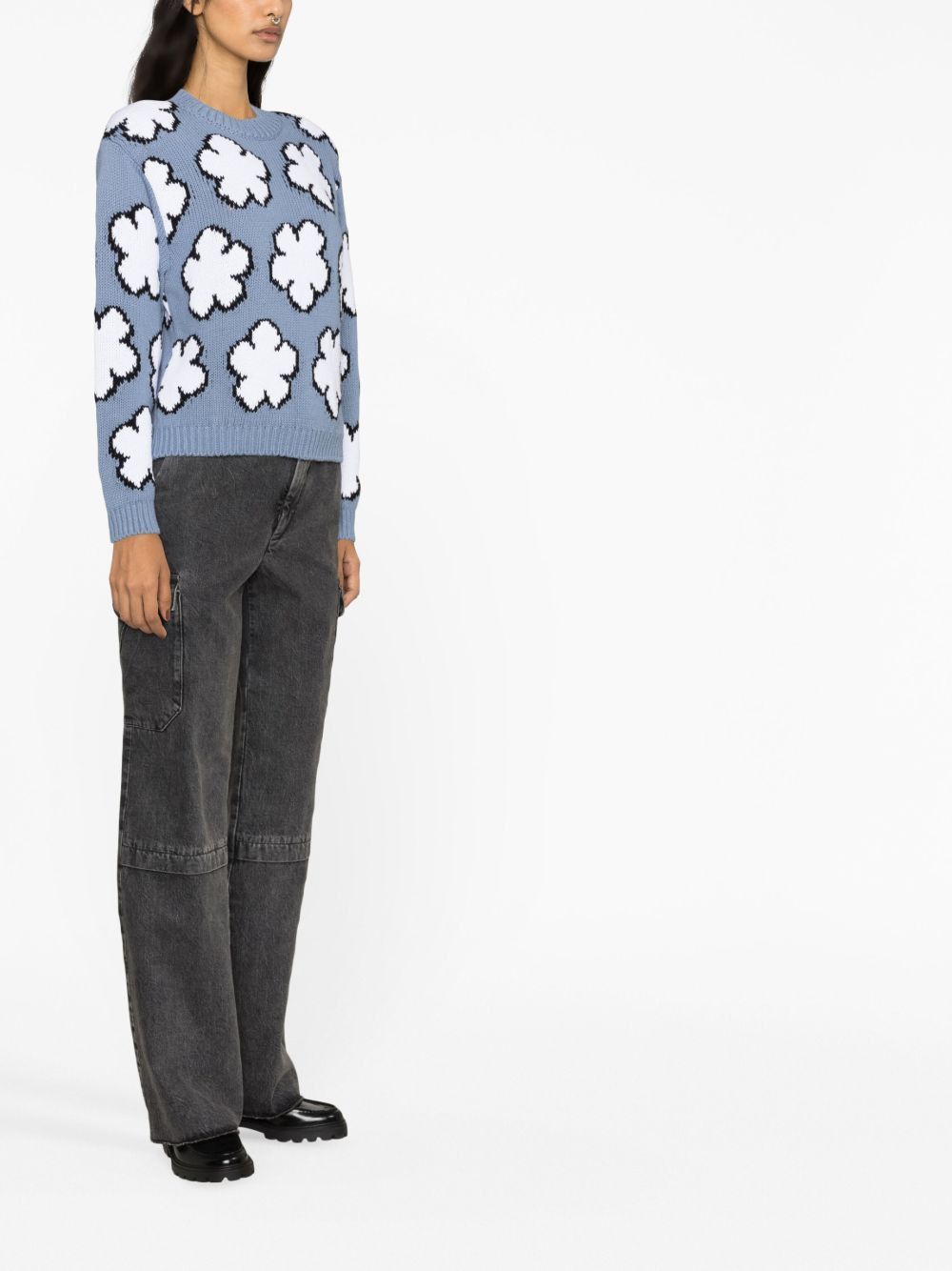 Kenzo o1y1025 Crewneck Sweater in Multicolor Size M / US 6-8 / IT 42-44 - 4 Thumbnail
