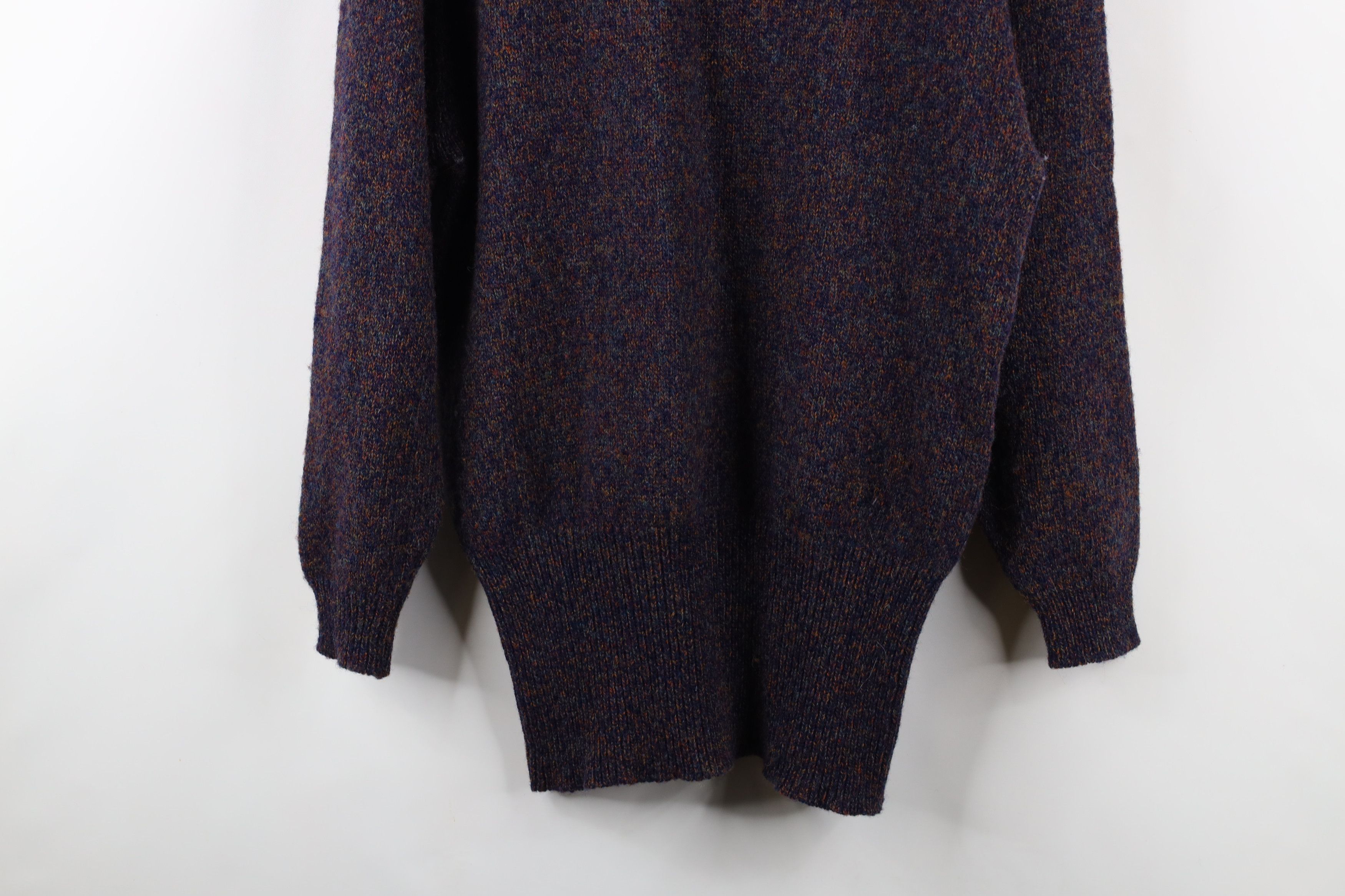 Vintage Vintage 90s Streetwear Pure Irish Wool Knit Pocket Sweater Size L / US 10 / IT 46 - 11 Thumbnail