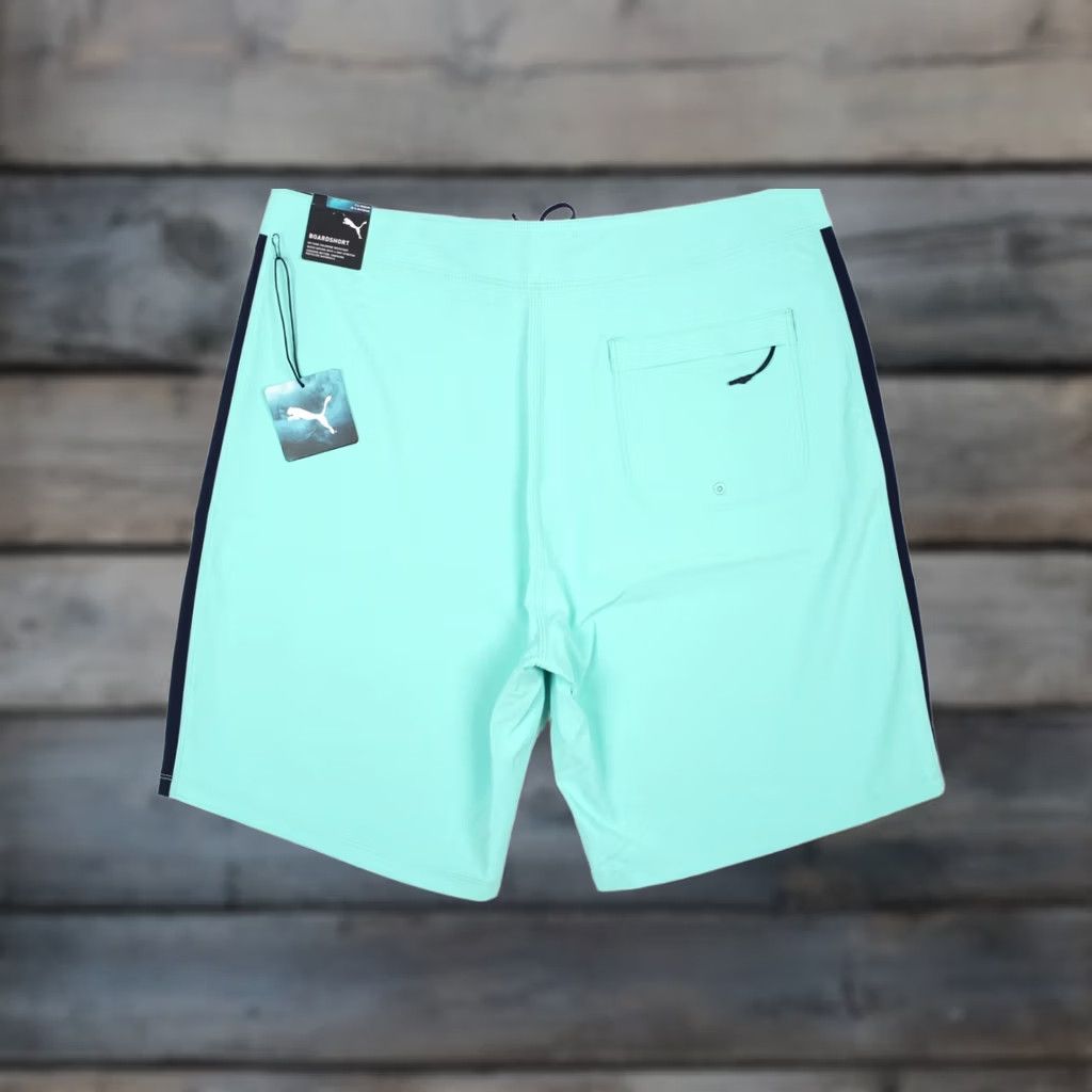 Puma Puma Men's Board Shorts Regular Fit 33 x 9" Inseam Blue Navy Back Pocket Size US 33 - 1 Thumbnail