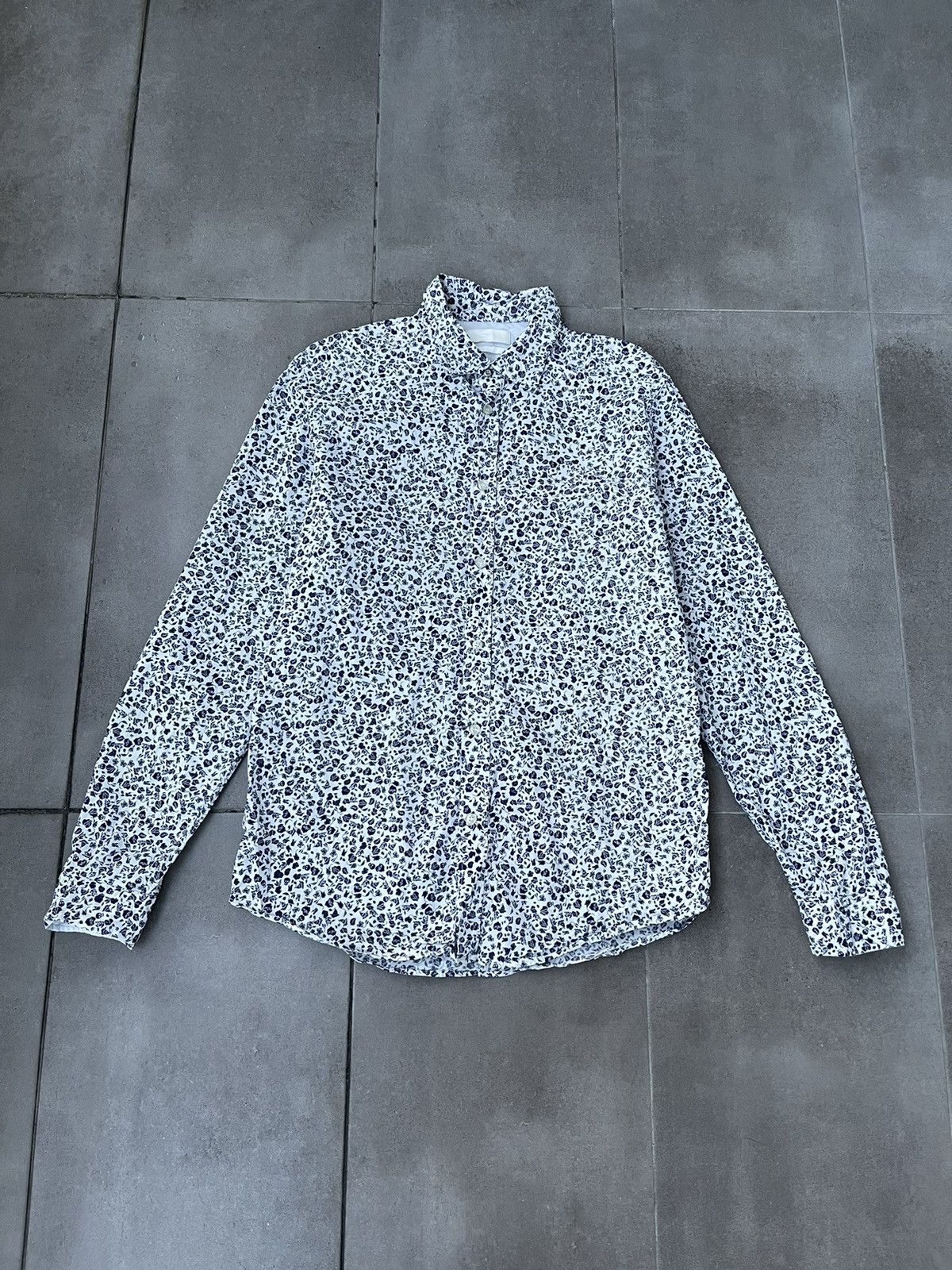 Diesel Diesel Floral Skull All Over Print White Black Shirt Size US L / EU 52-54 / 3 - 2 Thumbnail