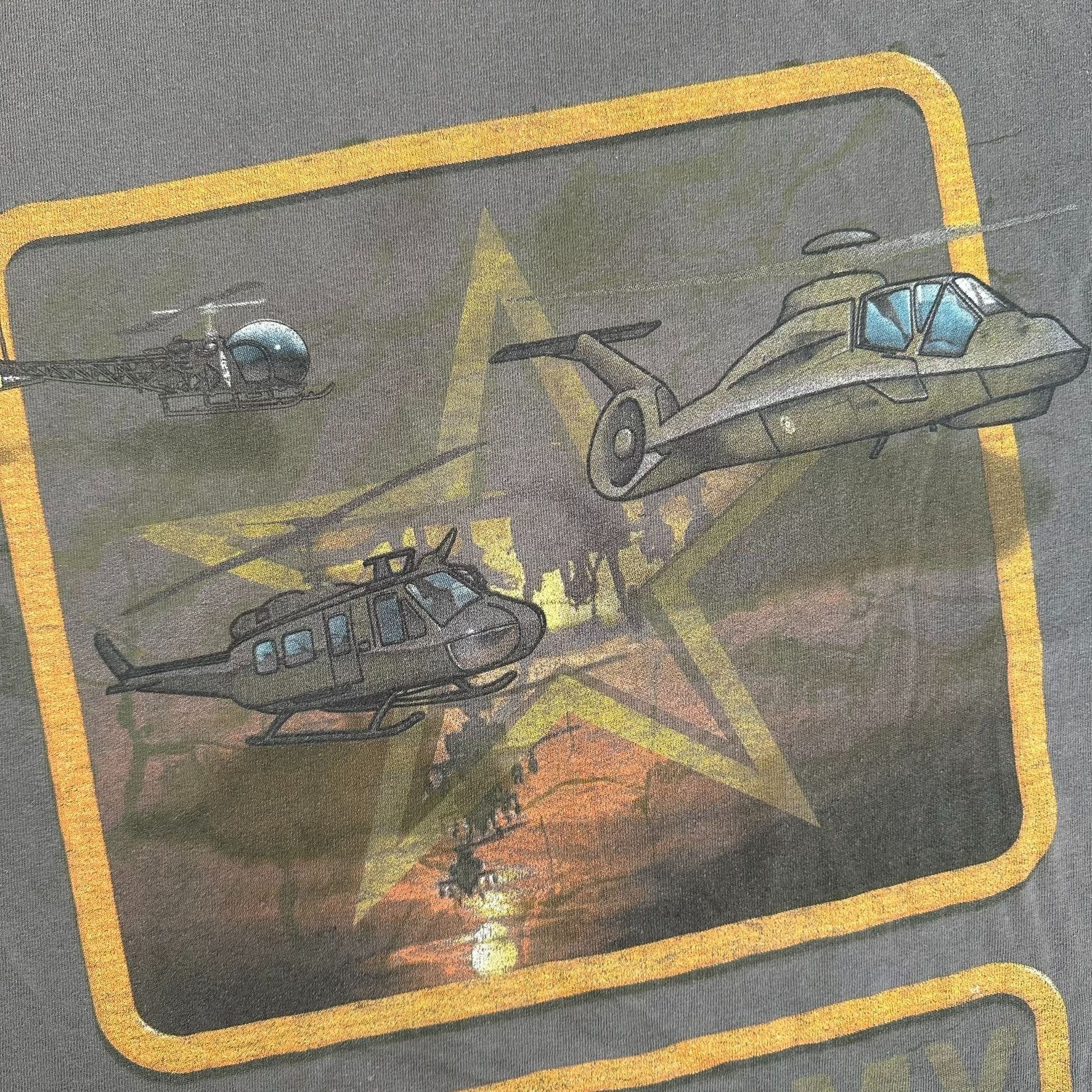 Vintage Vintage Y2K US Army Helicopters T-Shirt Huey Gray L Military Size US L / EU 52-54 / 3 - 3 Thumbnail