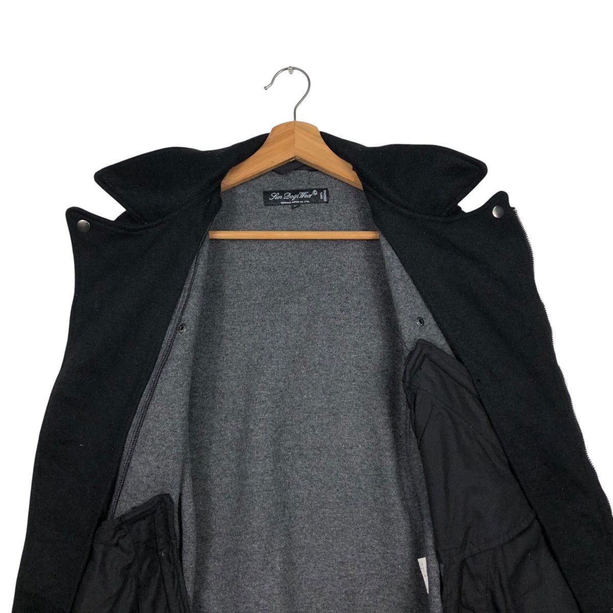 Japanese Brand 📌Biker Jacket Double Collar Corona Japan Rich Black Belt Size US M / EU 48-50 / 2 - 15 Thumbnail