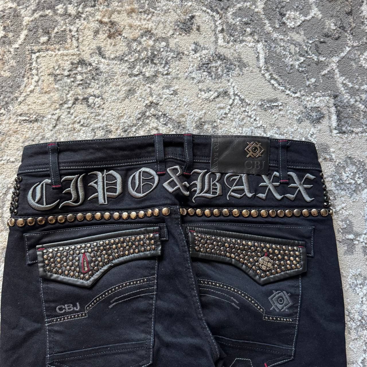 Affliction Affliction Cipo & Baxx Pinned Goth Punk Alternative Jeans Size US 34 / EU 50 - 6 Thumbnail