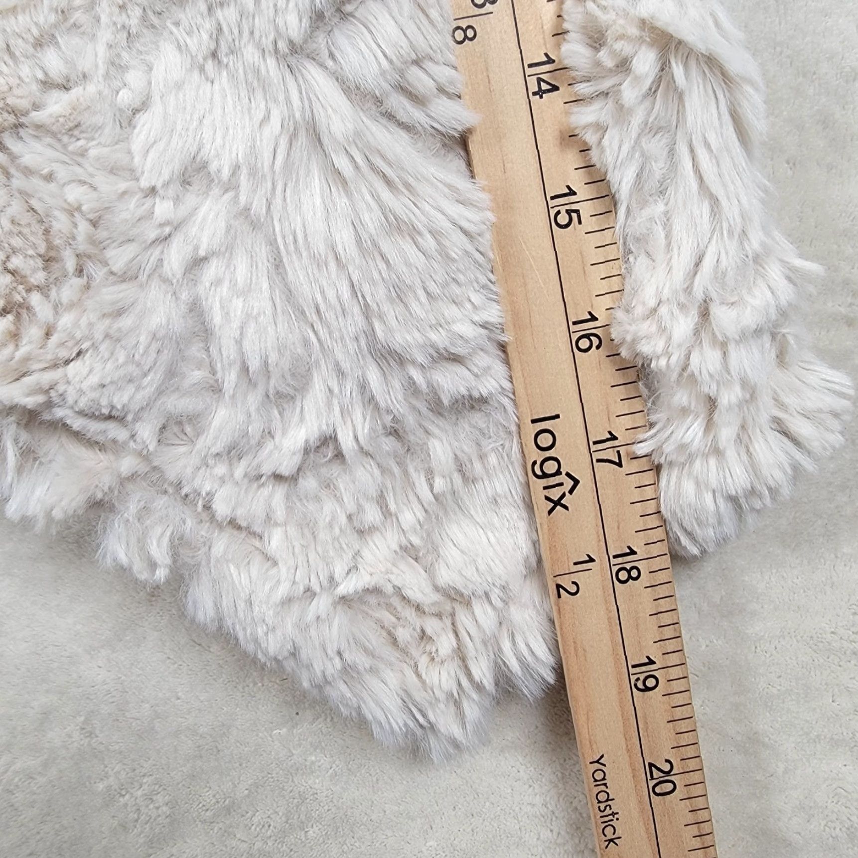 Vintage Dylan Faux Fur Wrap Coat Women's Medium Ivory Short Coat Long Sleeve Casual Steampunk Size M / US 6-8 / IT 42-44 - 5 Thumbnail
