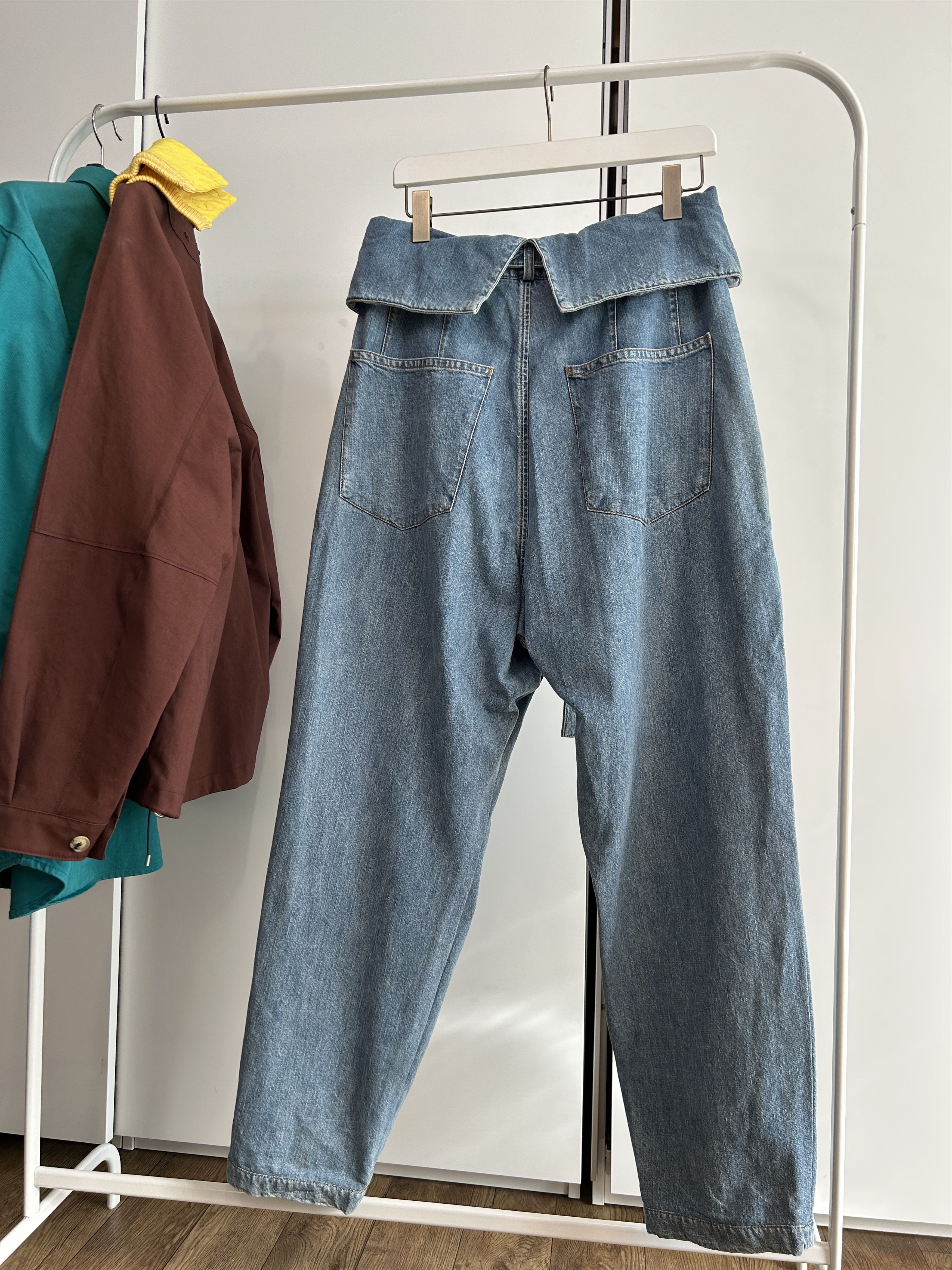 Loewe LOEWE Fold-Over Denim Pants Size US 34 / EU 50 - 5 Thumbnail