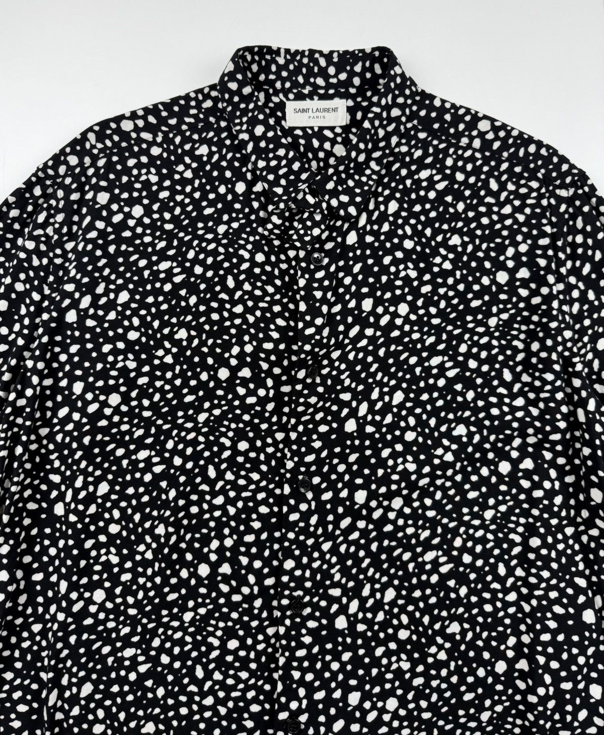 Saint Laurent Paris Saint Laurent Leopard Print Viscose Shirt Size US M / EU 48-50 / 2 - 5 Thumbnail