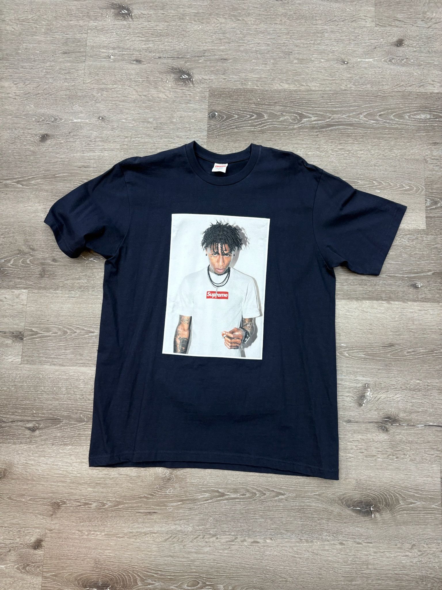 トップス Supreme NBA Youngboy Tee Navy Msize Supreme NBA Youngboy Tee Navy Men's - FW23 - US