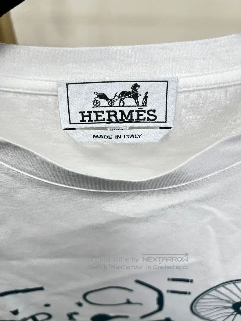 Hermes Hermes size 3XL Bicycle print short-sleeved T-shirt Size US XXL / EU 58 / 5 - 3 Thumbnail
