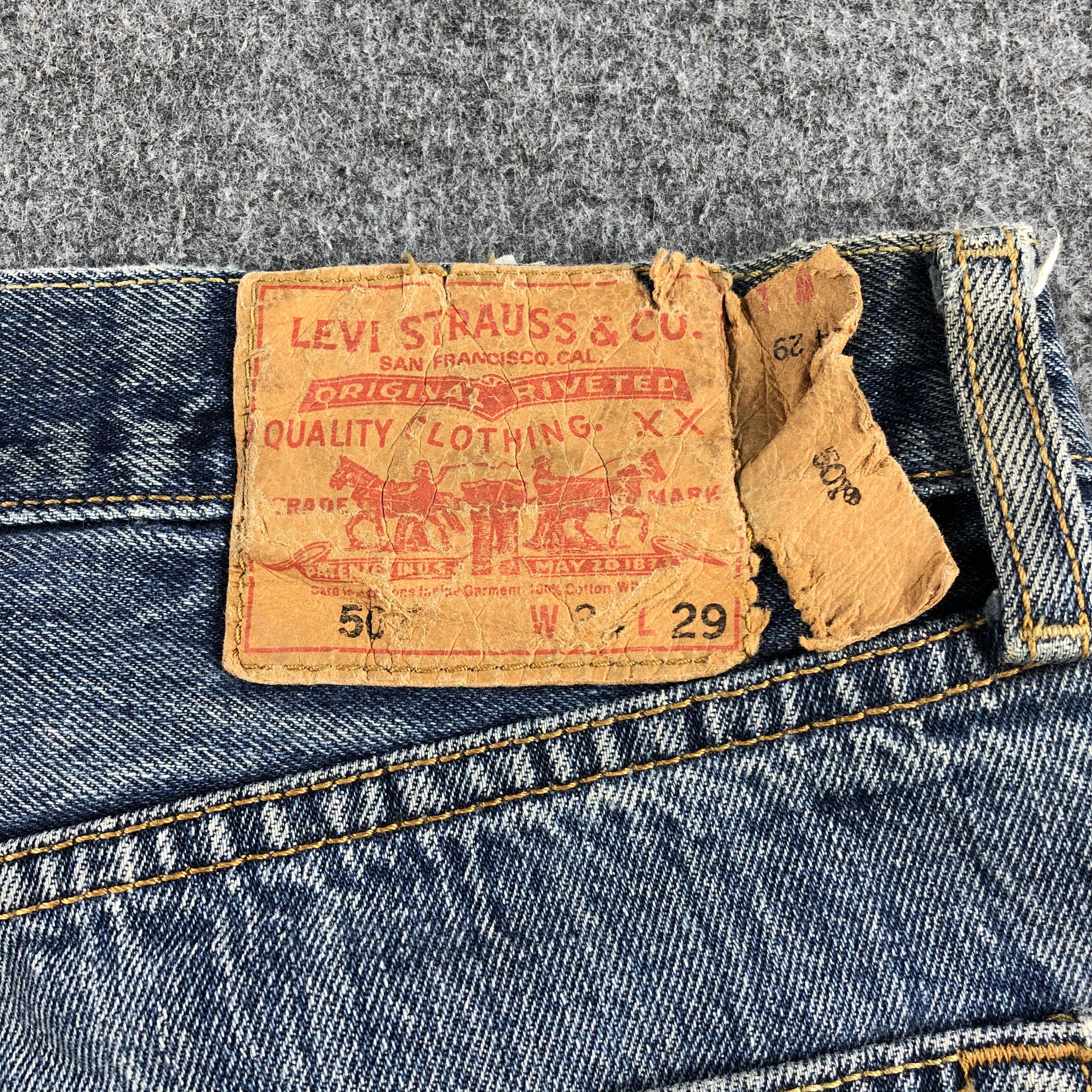 Levi's Vintage Blue Wash Levis 501 Jeans-J1460 Size US 35 - 5 Thumbnail