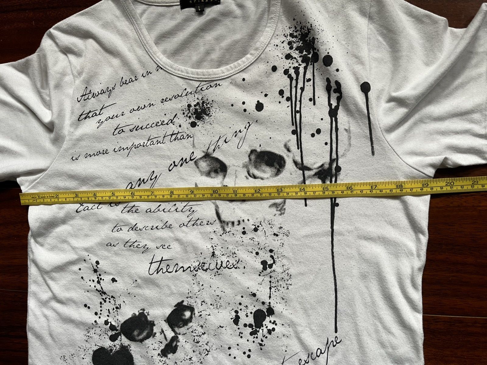 Spinash Spinash poem skull t-shirt Size US L / EU 52-54 / 3 - 5 Thumbnail