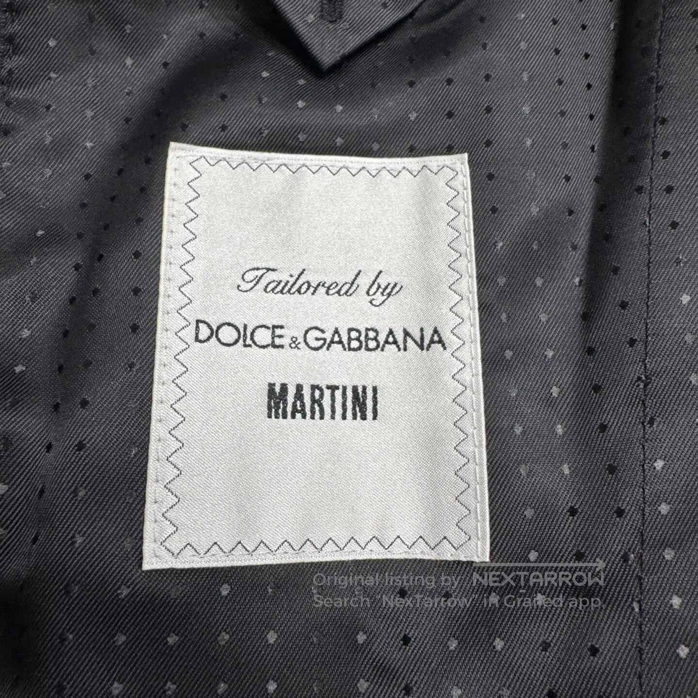 Dolce & Gabbana Dolce Gabbana Elegant velvet collar pattern printed suit j Size 44R - 3 Thumbnail