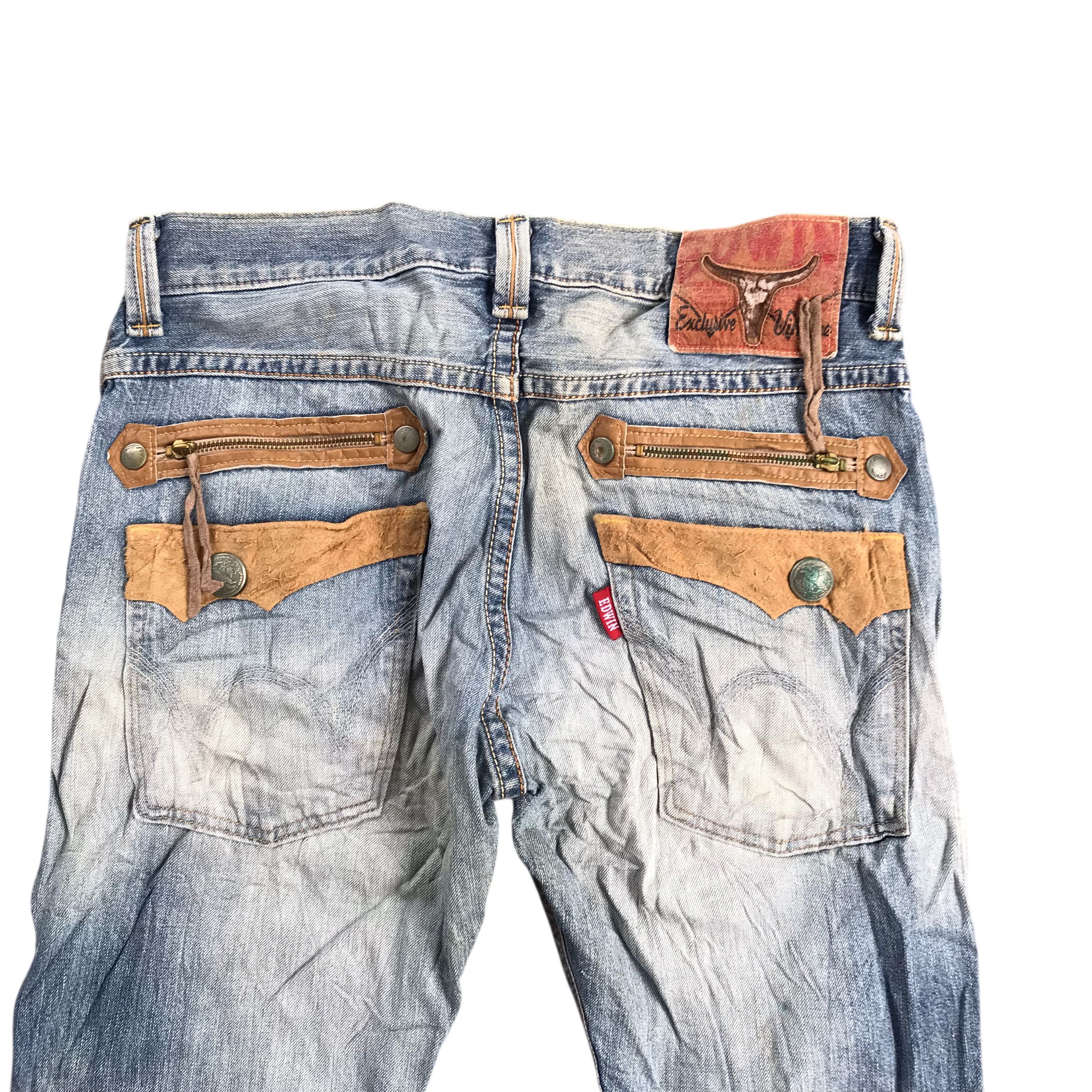 Edwin Vintage Edwin Exclusive Distressed Denim-size 36 Size US 36 / EU 52 - 4 Thumbnail