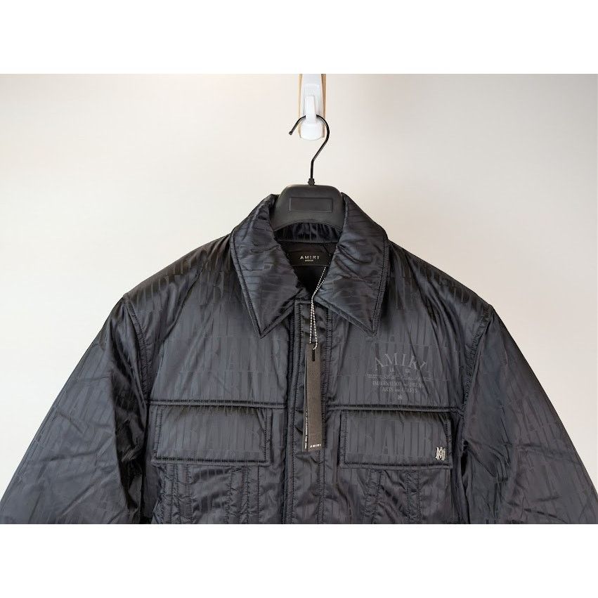 Amiri o1rshd1 Jacquard Filled Trucker Jacket in Black Size US M / EU 48-50 / 2 - 3 Thumbnail